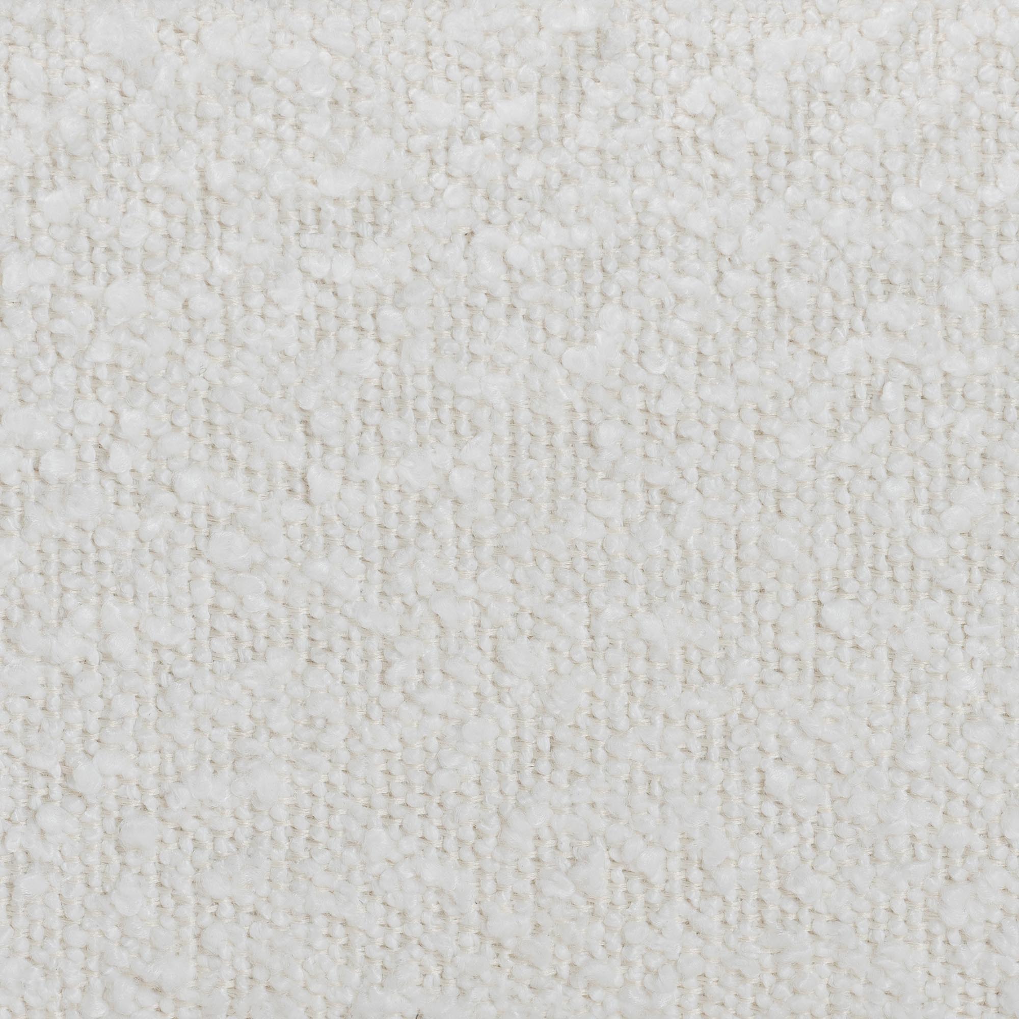 Dalton Boucle Upholstered Platform Bed - Soft Fabric Queen Size Bed Frame with Headboard, Minimalist Design, Cream