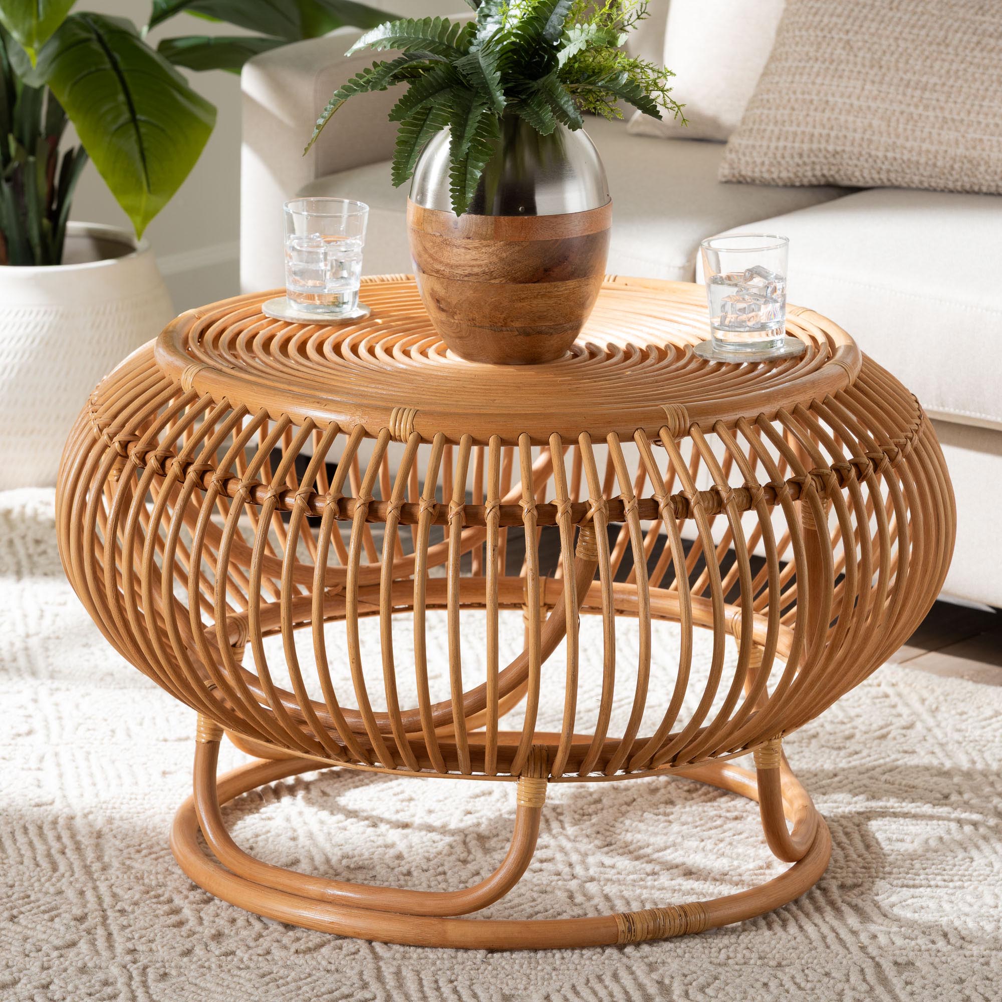 Adeola Natural Rattan Coffee Table