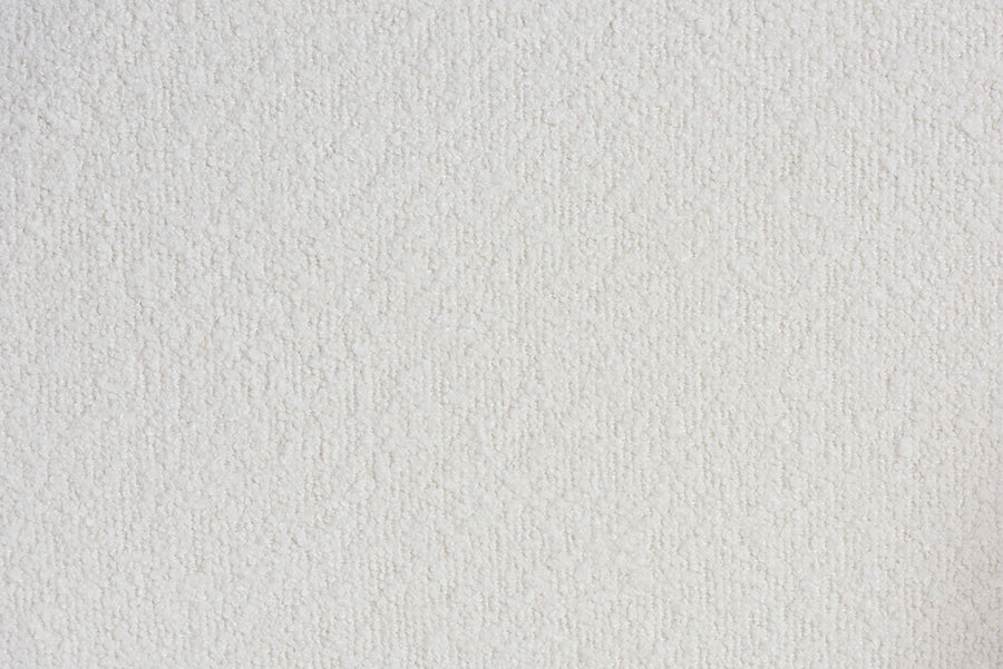 Virden Boucle Upholstered Dining Chair Set of 2- Mid-Century Modern Armchair with Solid Wood Frame and Curved Open-Back Design, Walnut Brown and White