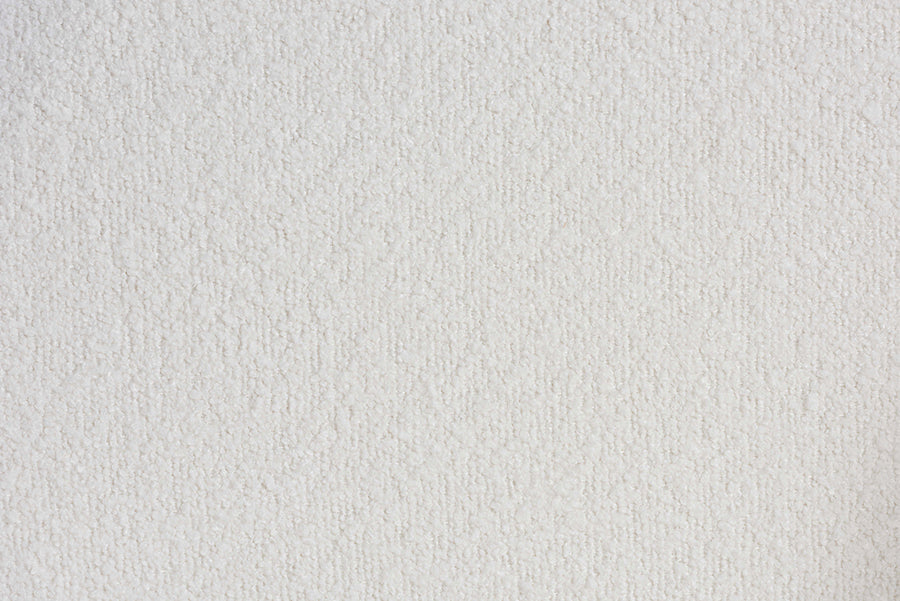 Virden Boucle Upholstered Dining Chair Set of 2- Mid-Century Modern Armchair with Solid Wood Frame and Curved Open-Back Design, Walnut Brown and White