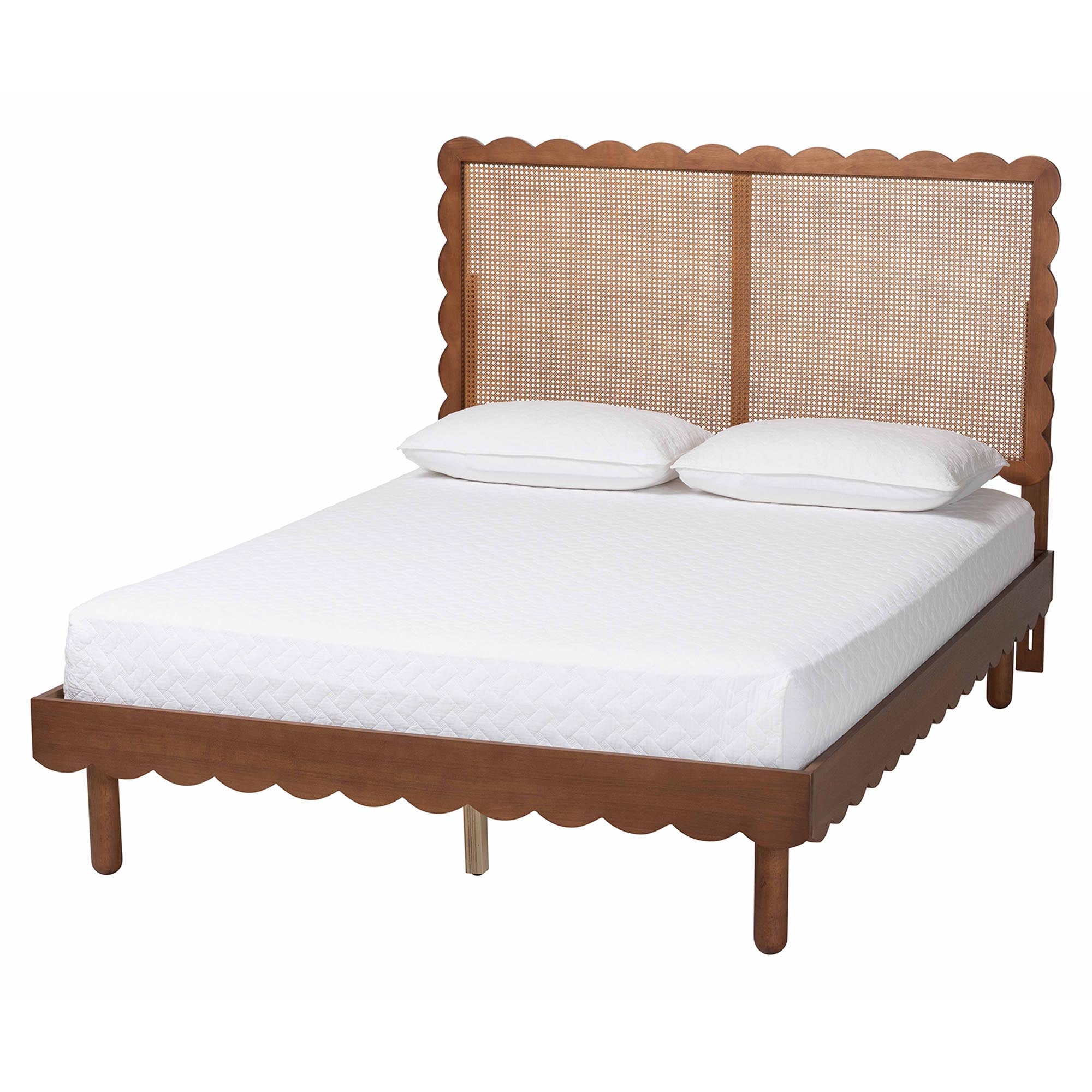Orianthe Scalloped Platform Bed