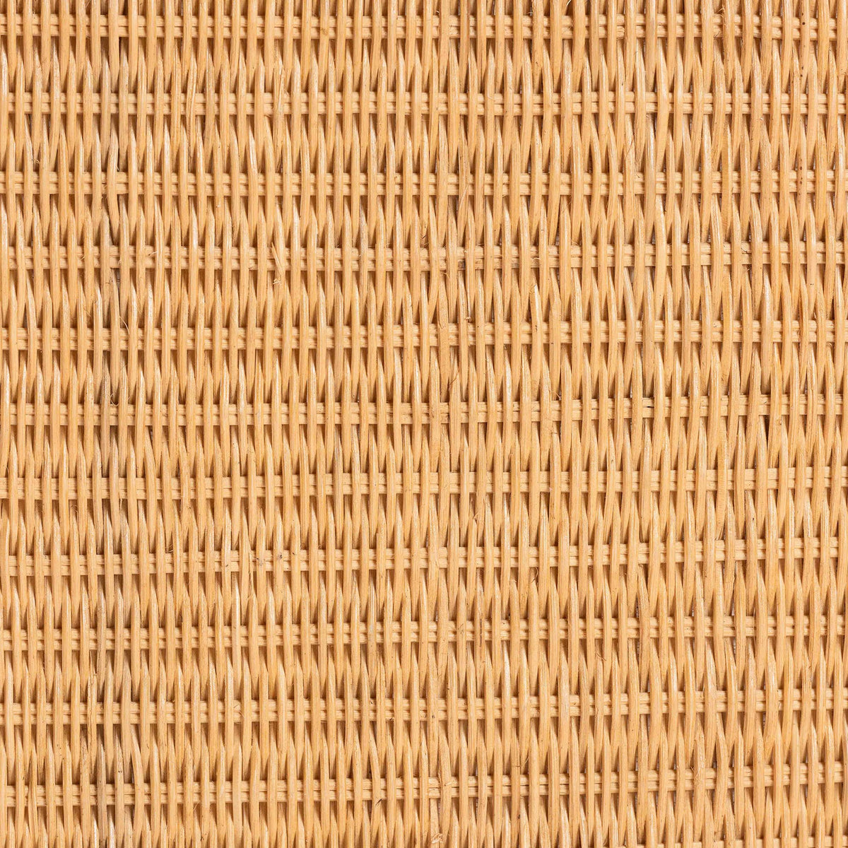Palm Waterfall Natural Rattan Coffee Table - Handwoven Wicker Centerpiece with Curved Silhouette for Boho, Coastal, or Tropical Living Room and Lounge Area