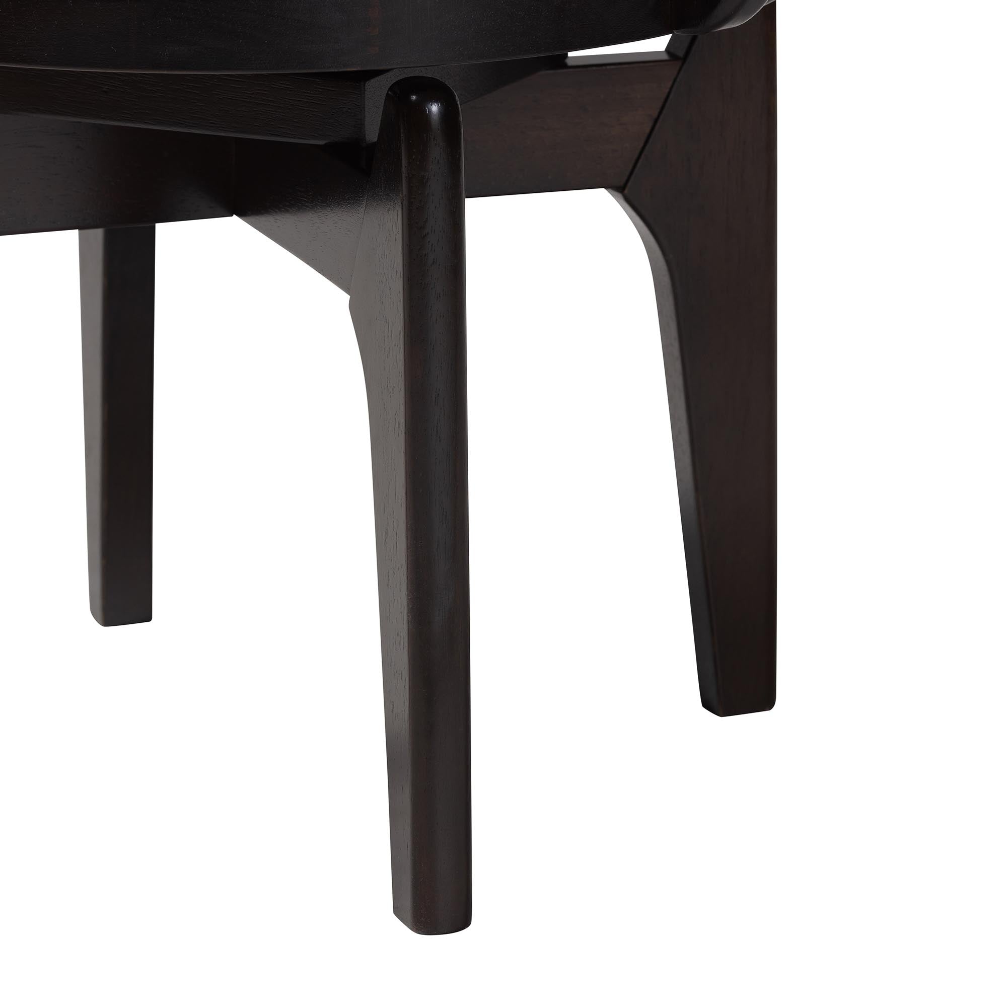 Delacruz Swivel Dining Chair - Round Open Back Accent Chair with Faux Leather Upholstery, Modern Contemporary Seating for Kitchen or Dining Room