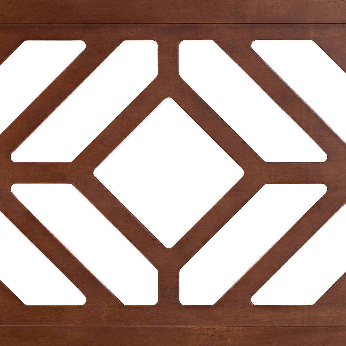 Olsen Wood Headboard with Geometric Cutout Design - Modern Decorative Panel for Bed Frame, Contemporary Bedroom Accent with Adjustable Height, Full