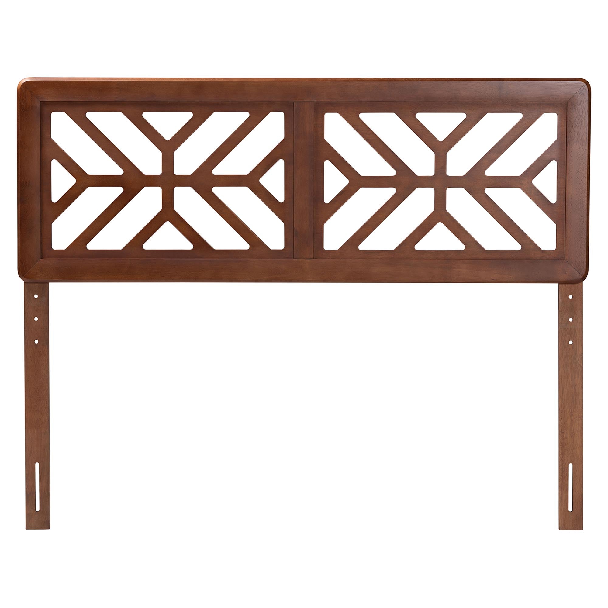 Kalare Wood Headboard with Geometric Cutout Design - Modern Decorative Panel for Bed Frame, Contemporary Bedroom Accent with Adjustable Height, Full