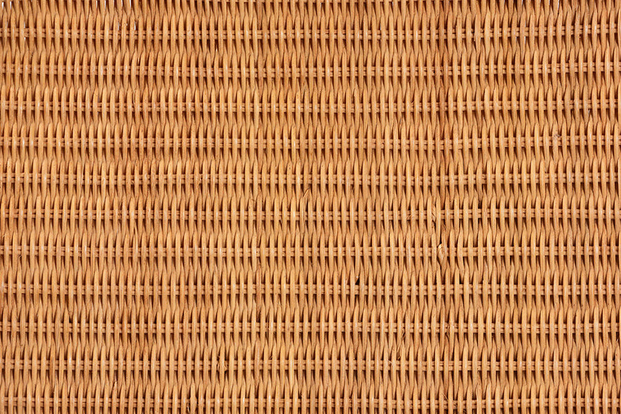 Ayleen Natural Rattan Basket with Scalloped Lid - Handwoven Wicker Storage Box, Boho Coastal Home Decor, Large