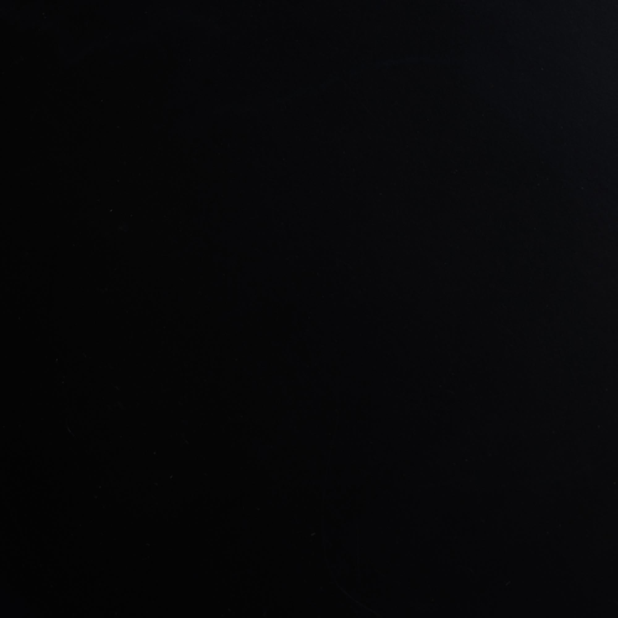 Sally Round Nightstand with Bamboo Inspired Legs - Scalloped Bedroom Side Table with Open Shelf, Black