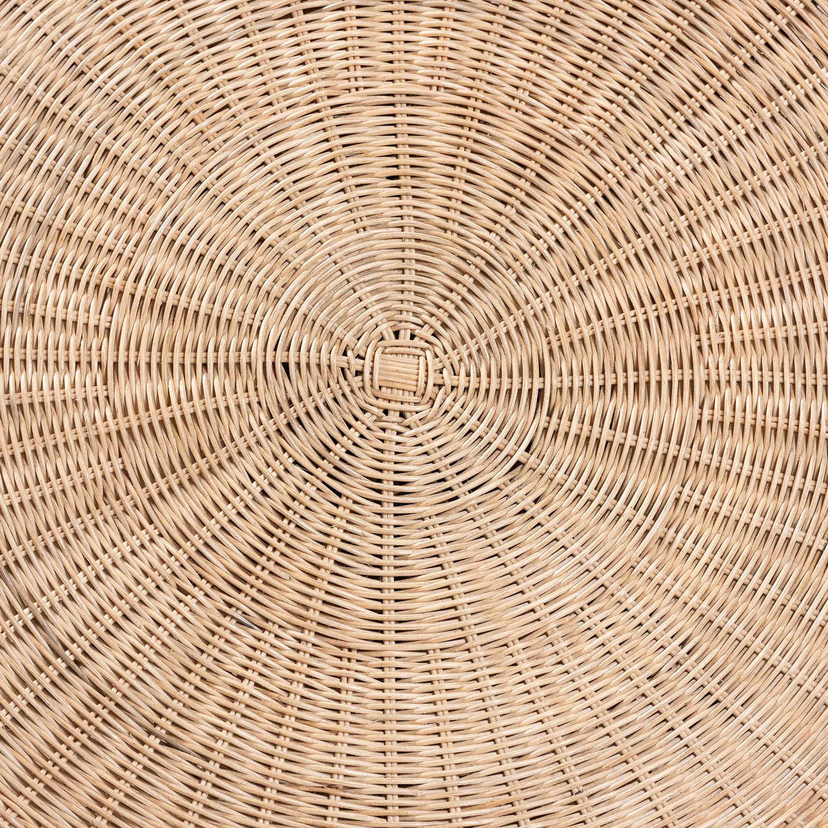 Natala Rattan Dining Table - Handwoven Wicker Tulip Table, Pedestal Frame Centerpiece for Dining Room or Kitchen