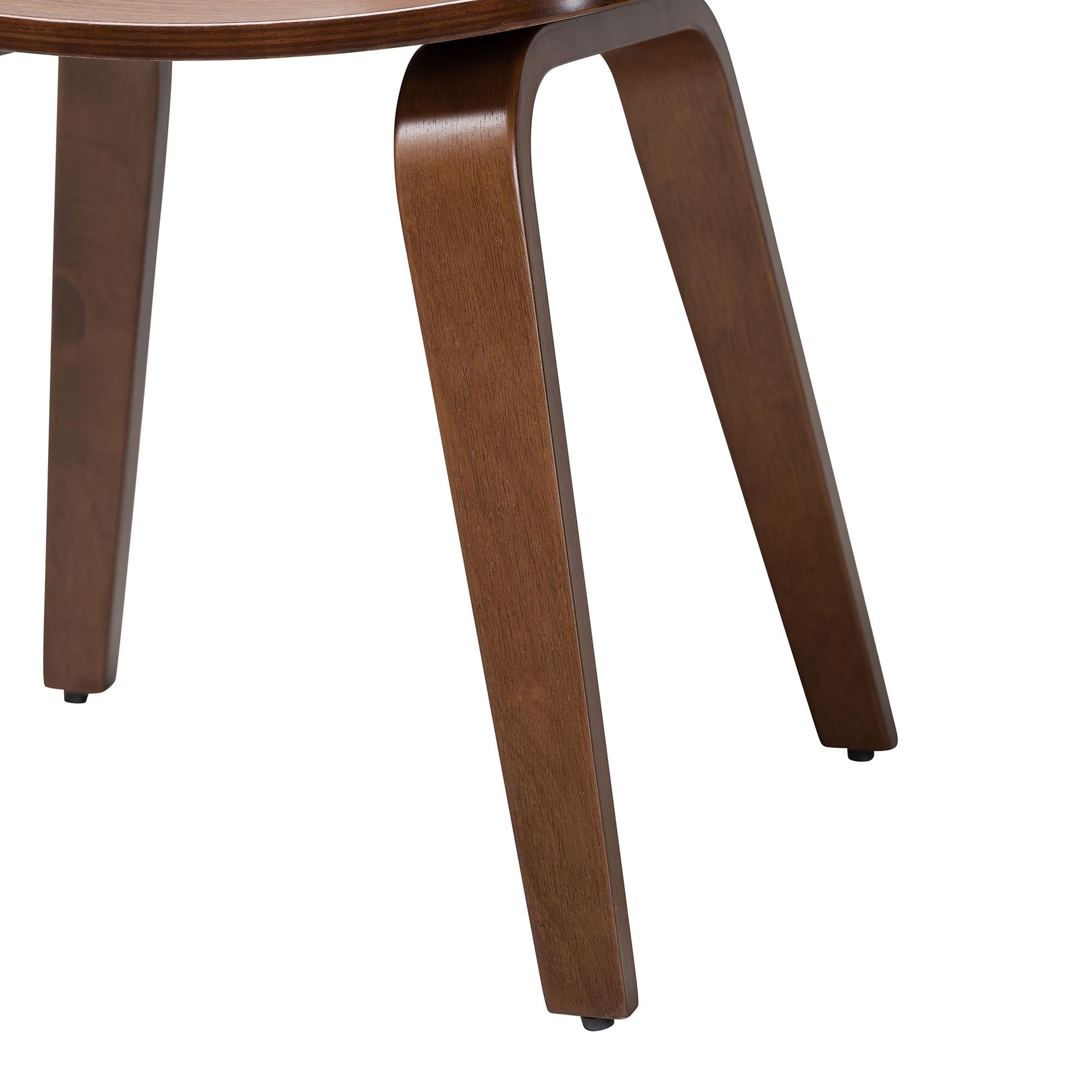 Billie Wood 2-Piece Dining Chair Set - Bentwood Frame Seating with Contoured Seat and Backrest, Mid-Century Style Side Chair for Dining Room or Kitchen