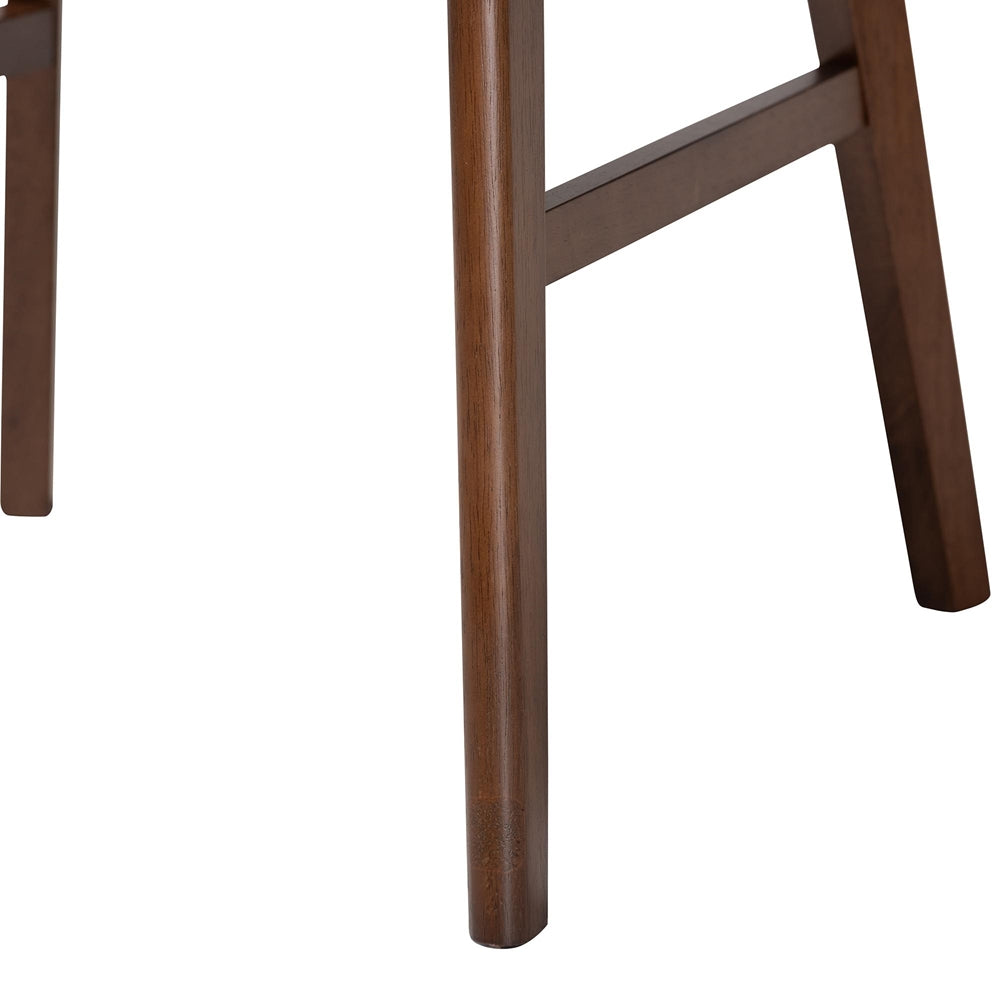 Fremont Wood 5-Piece Dining Set - Mid-Century Modern Table with Matching Chairs for Dining Room or Kitchen
