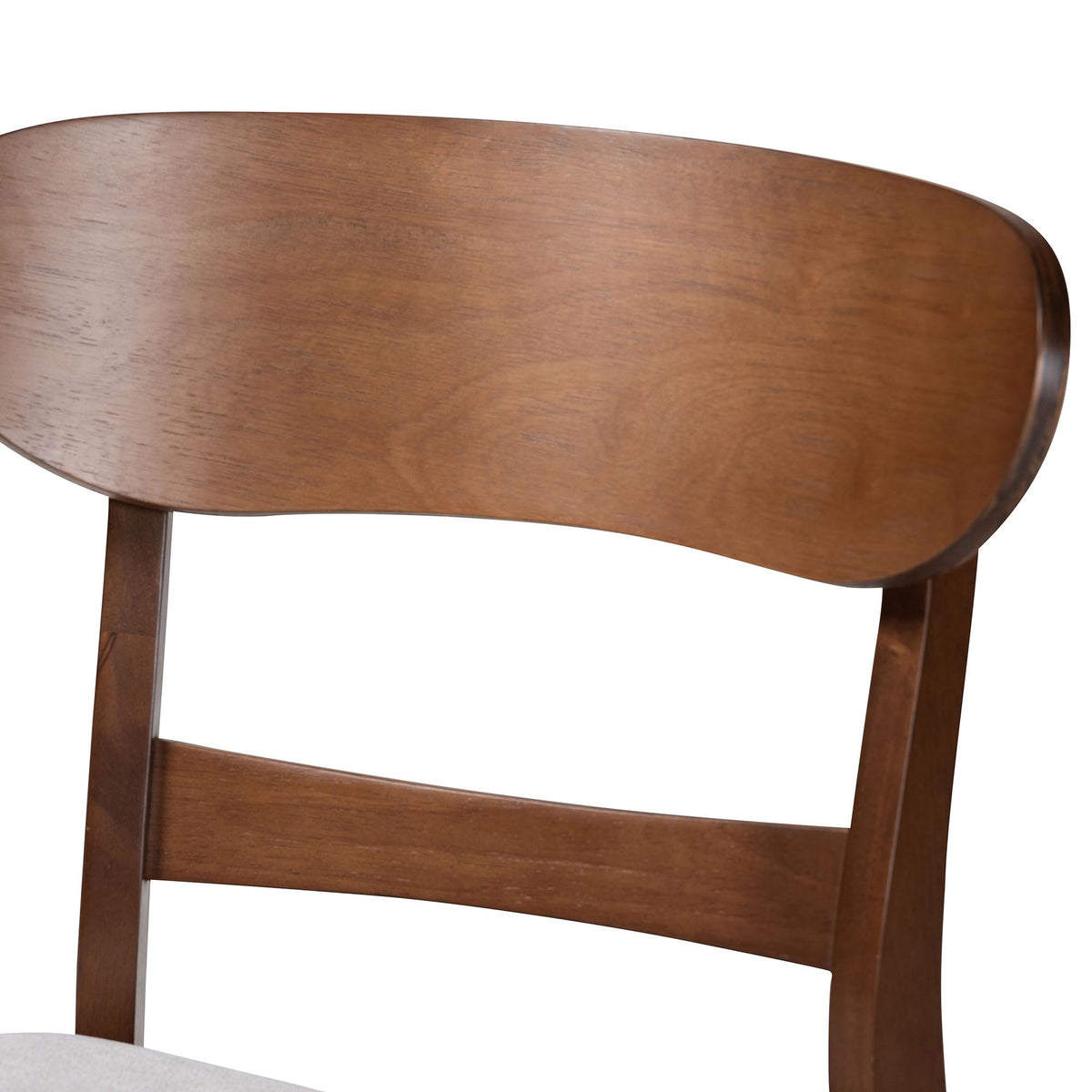 Everwood 2-Piece Dining Chair Set - Bentwood Frame Seating with Contoured Back and Padded Seat, Mid-Century Style Side Chair for Dining Room or Kitchen