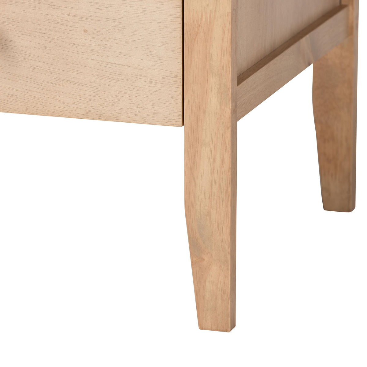 Lara Dresser - 6-Drawer Bedroom Storage Chest with Laser-Cut Geometric Overlay for Clothing and Organization, Oak Brown