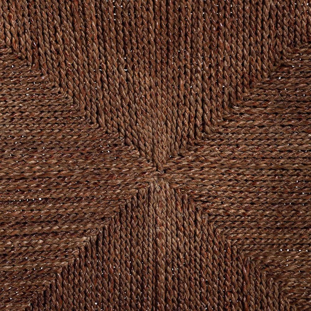 Ramos Marbled Tortoise Natural Rattan and Seagrass Armchair - Handwoven Wicker Chair, Rustic Boho Accent Seating for Living Room or Lounge