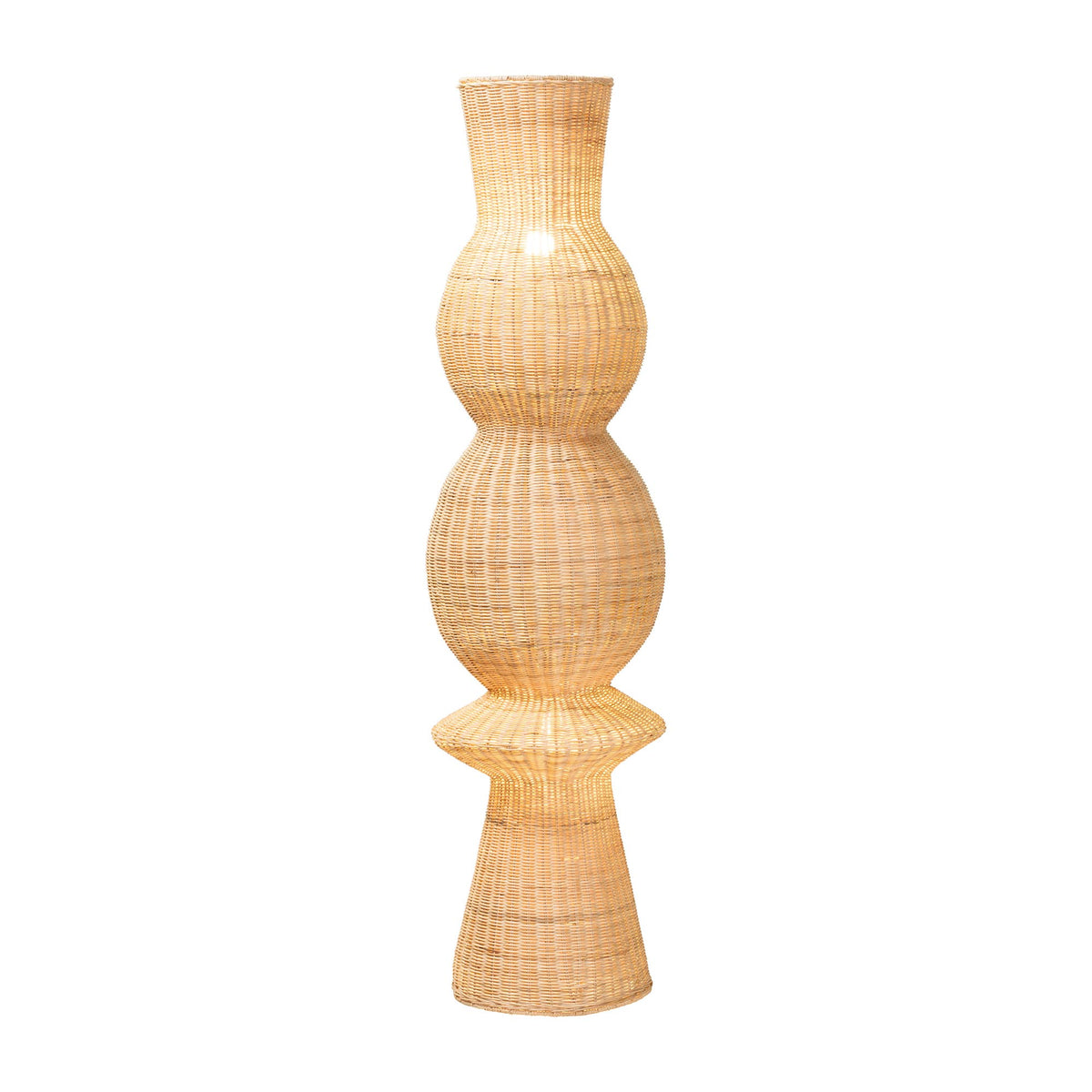 Lizzie Natural Rattan Floor Lamp