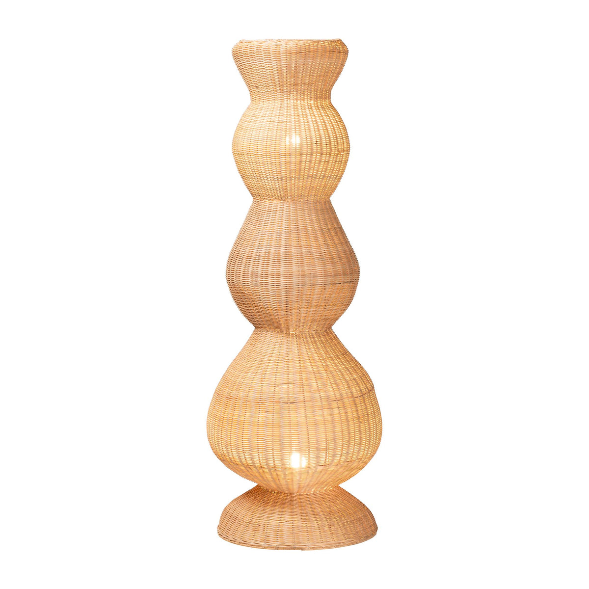 Blanche Natural Rattan Floor Lamp
