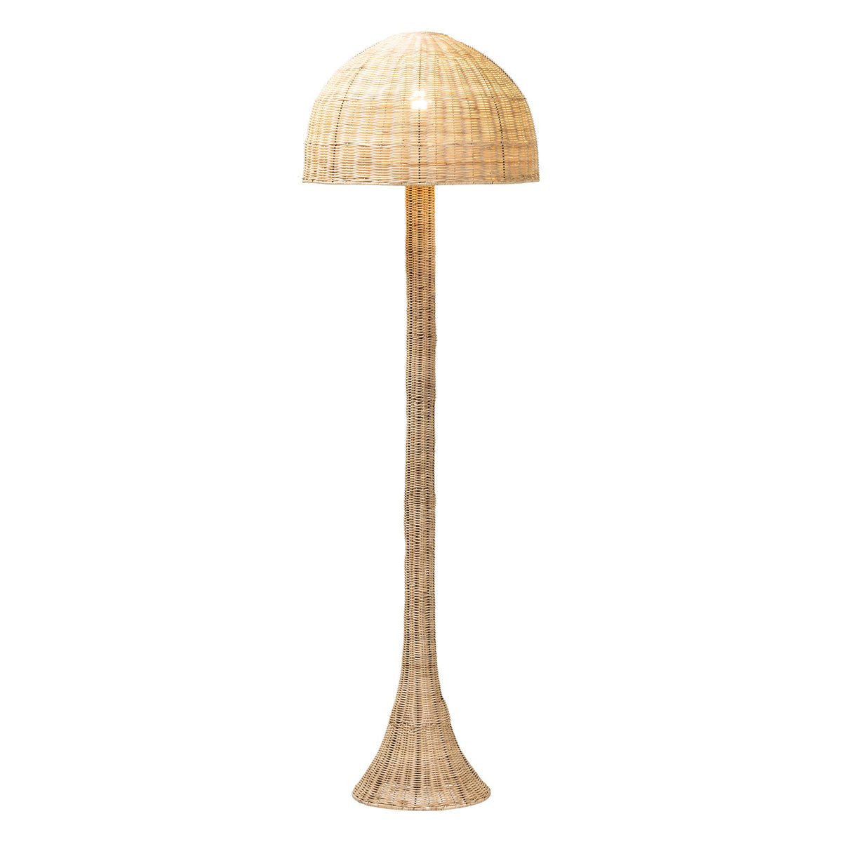 Camille Natural Rattan Floor Lamp