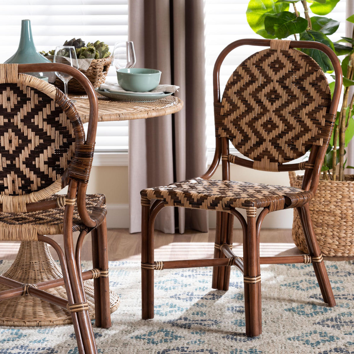 Mariano Natural Rattan Dining Chair