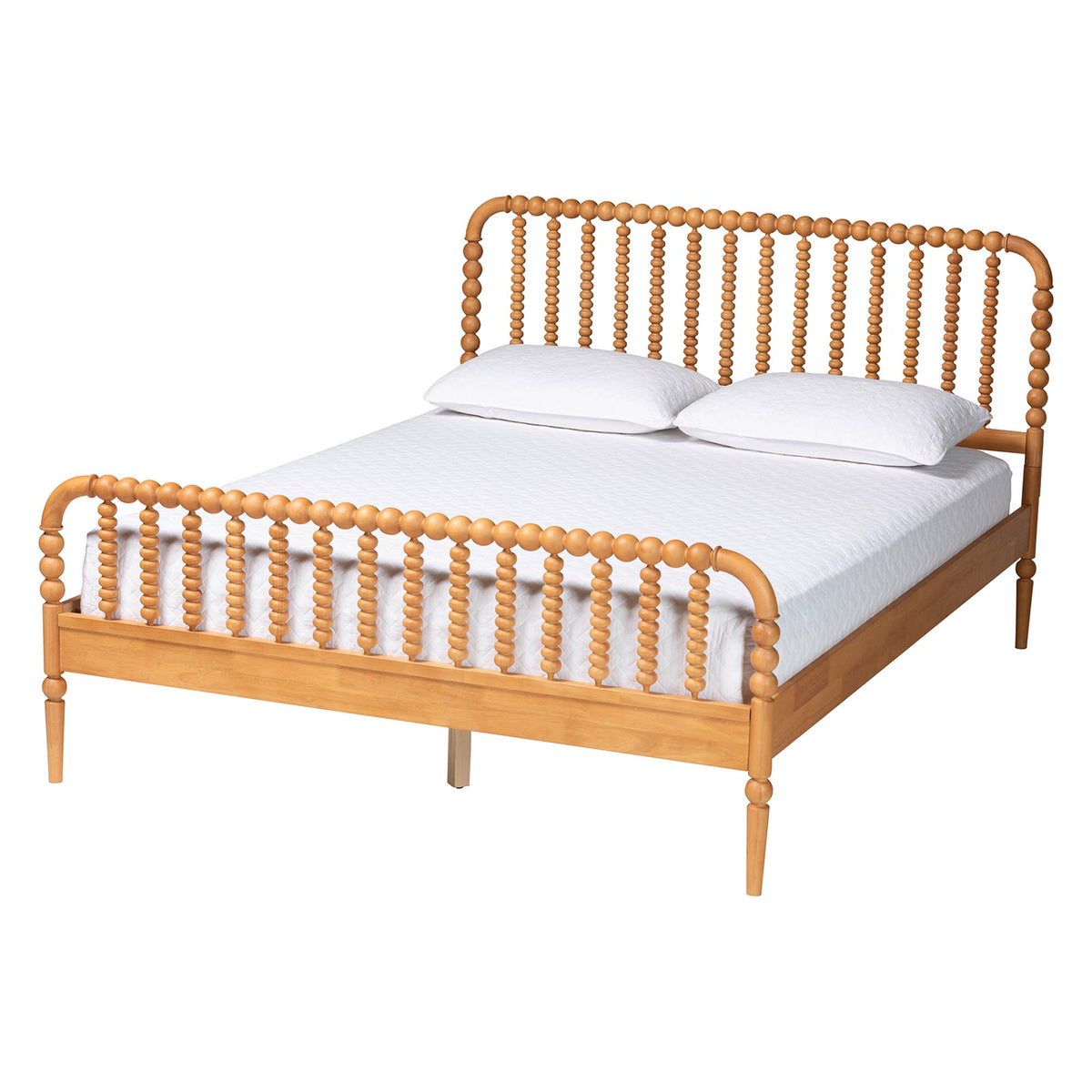 Lucera Platform Bed, Oak Brown, King