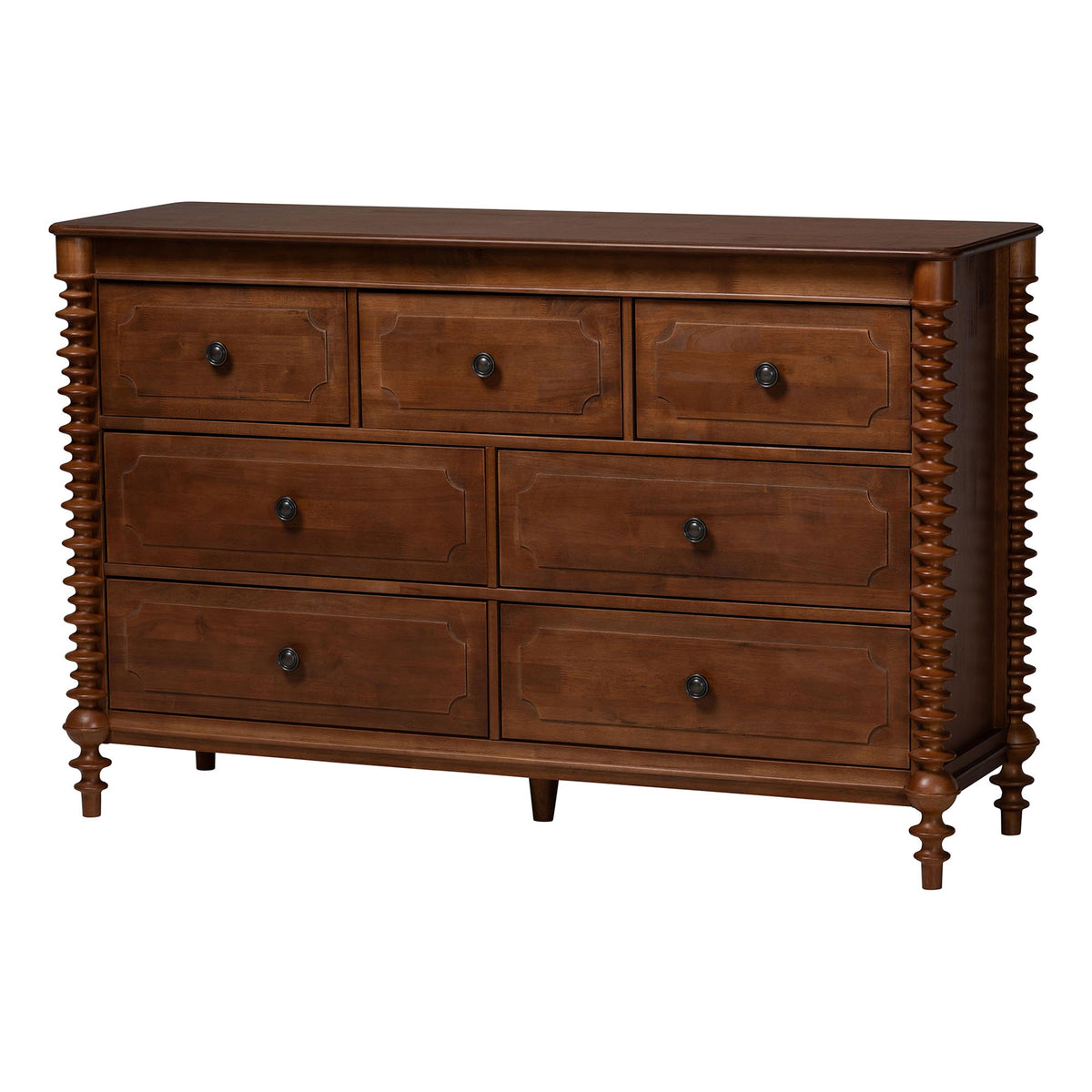 Neviah 7-Drawer Dresser, Walnut Brown