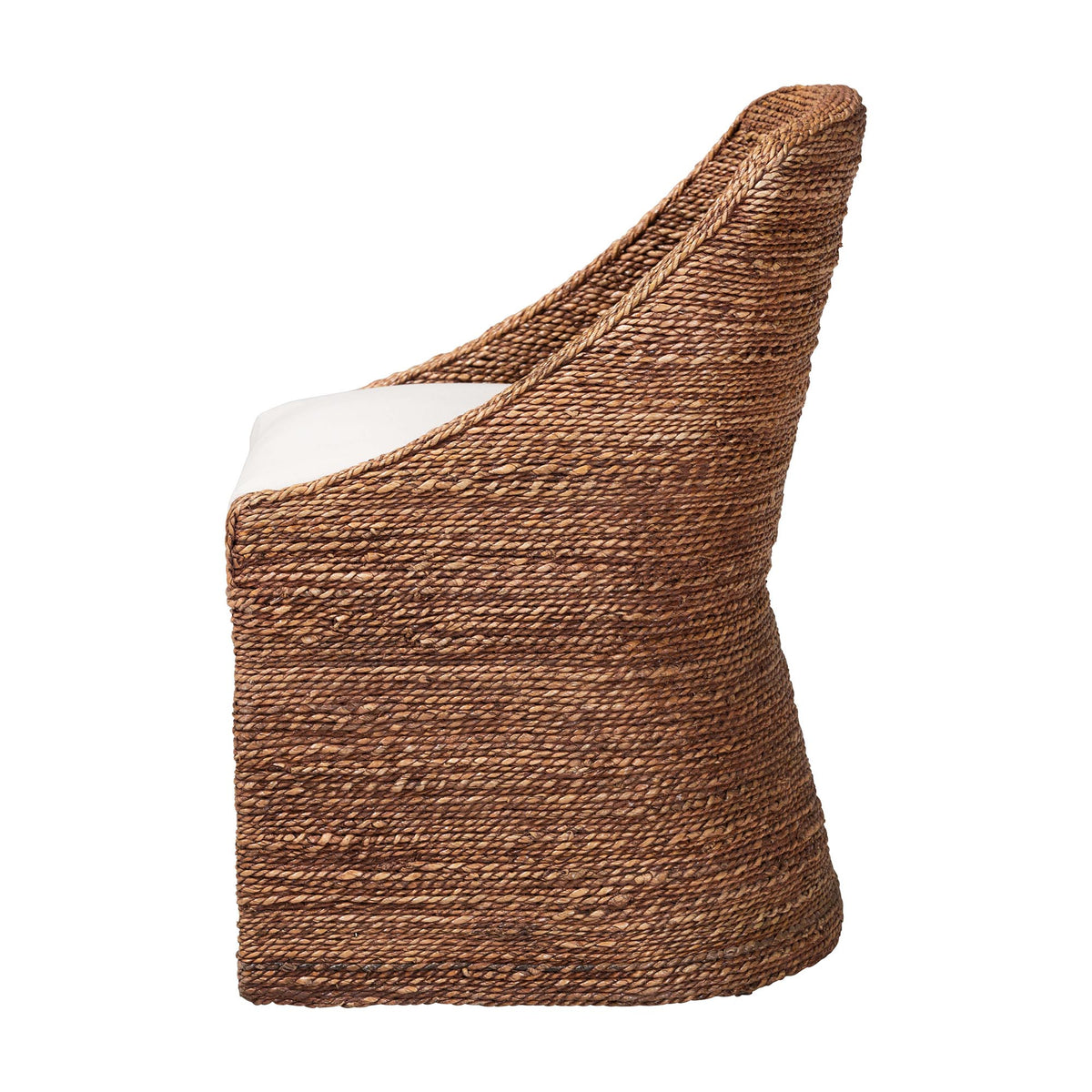 Brenton Seagrass Wrapped Dining Chair, Brown Wash