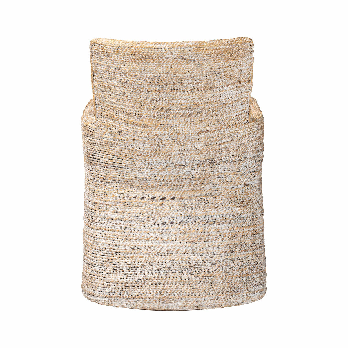 Harlow Seagrass Wrapped Dining Armchair, Whitewash
