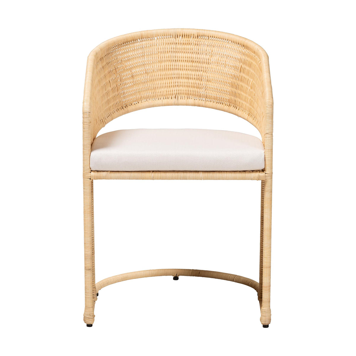 Palm Natural Rattan Dining Chair, Natural Brown