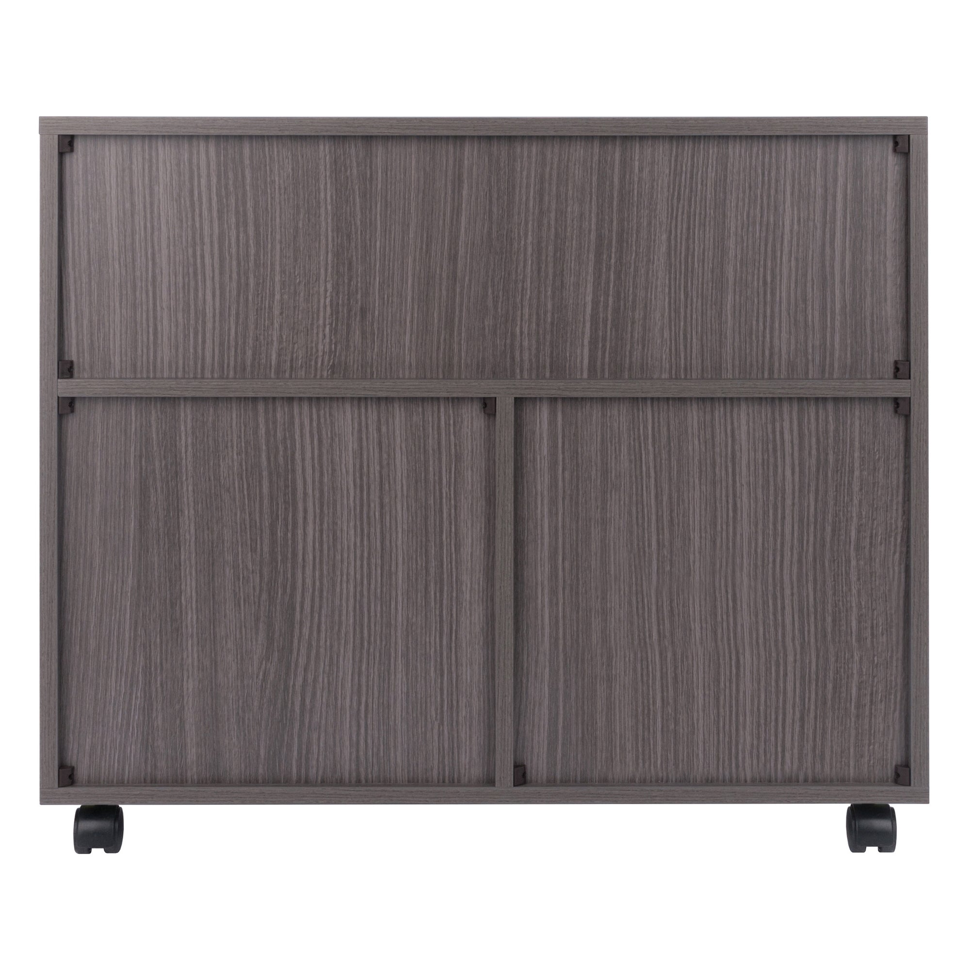 Halifax 3-Section Multi-Storage Mobile Cabinet, Charcoal