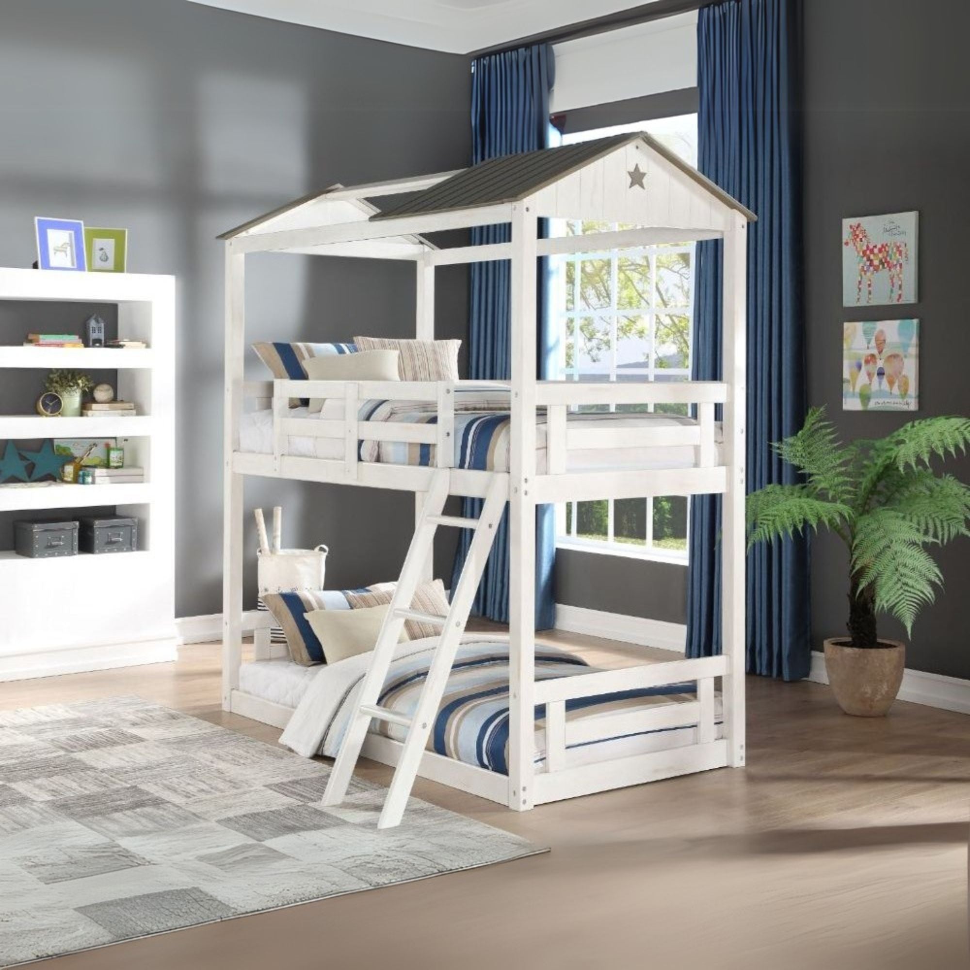 Nadine Cottage Wooden Teenager Bunk Bed (T/T)