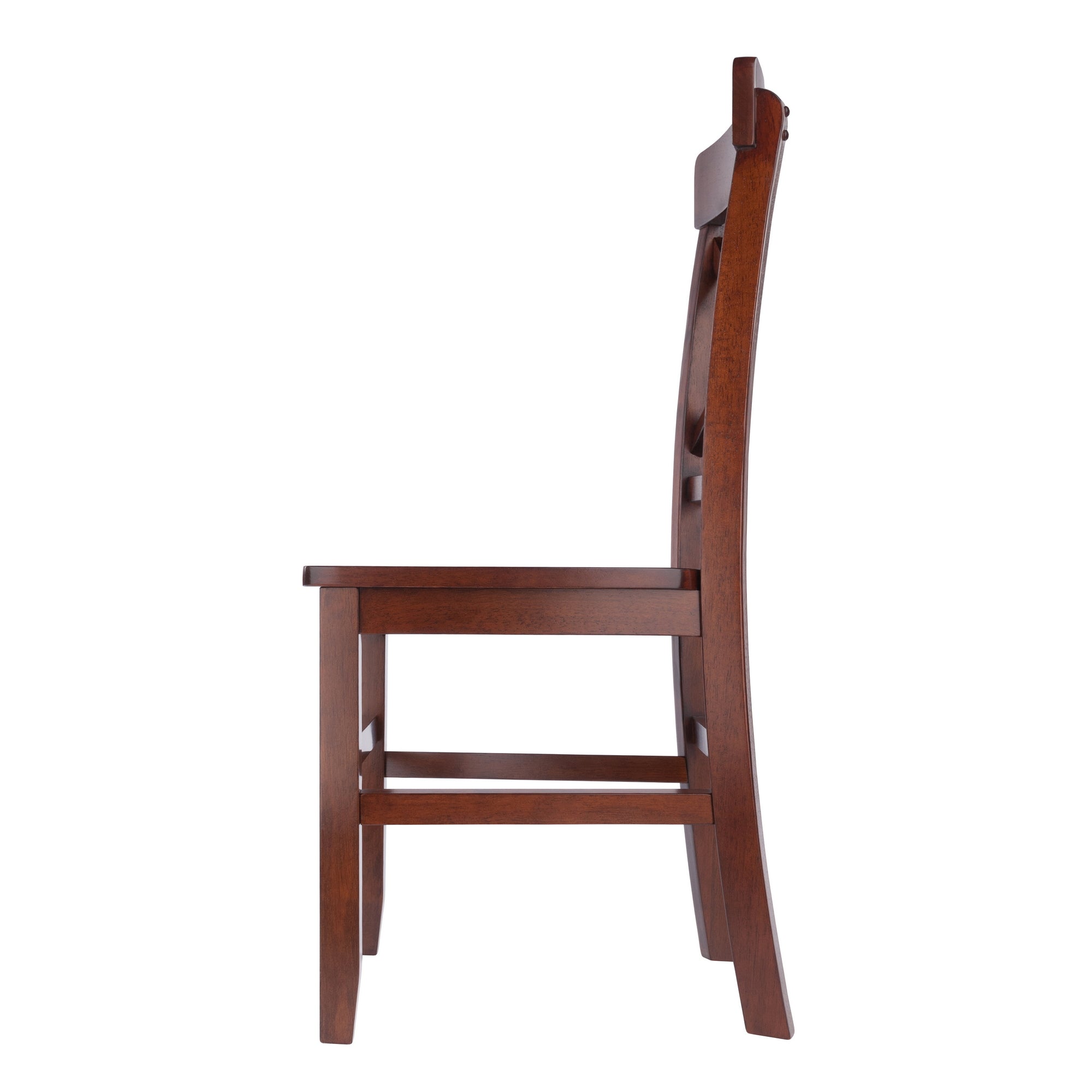 Xenia 2-Pc Set X-Back Chairs, Walnut