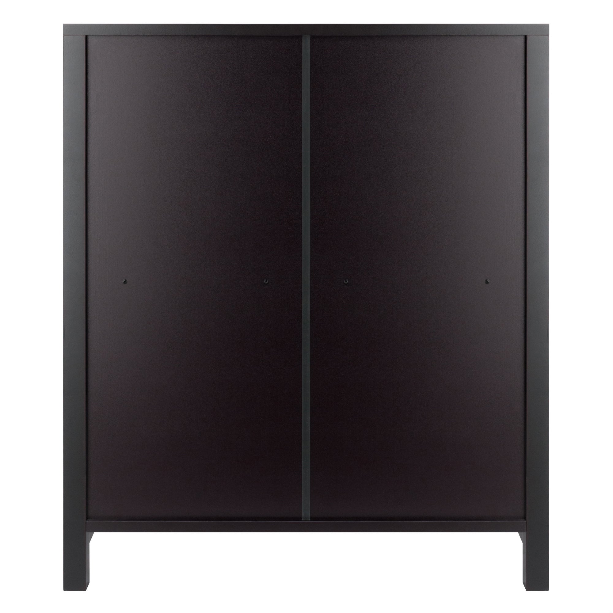 Terrace 4-Pc Storage Shelf with 3 Foldable Woven Baskets, Walnut and Chocolate