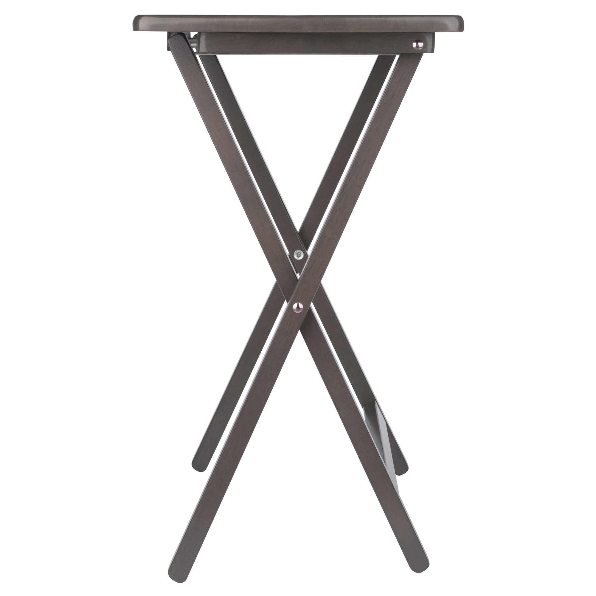 Alex 2-Pc Snack Tables, Oyster Gray