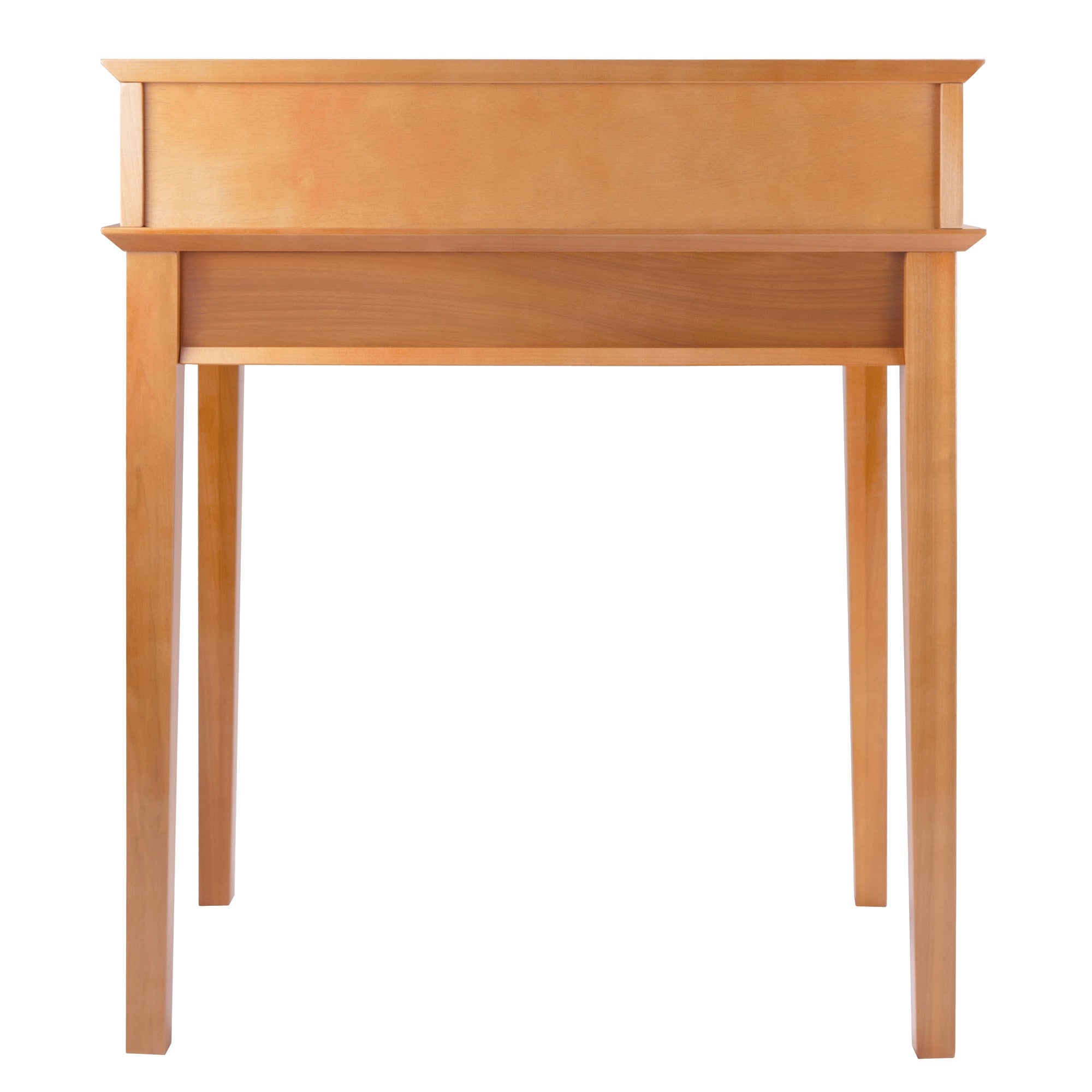 Studio Home Office Desk and Hutch, Honey