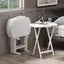 Corbett 5-Pc Oversized Snack Table Set, White