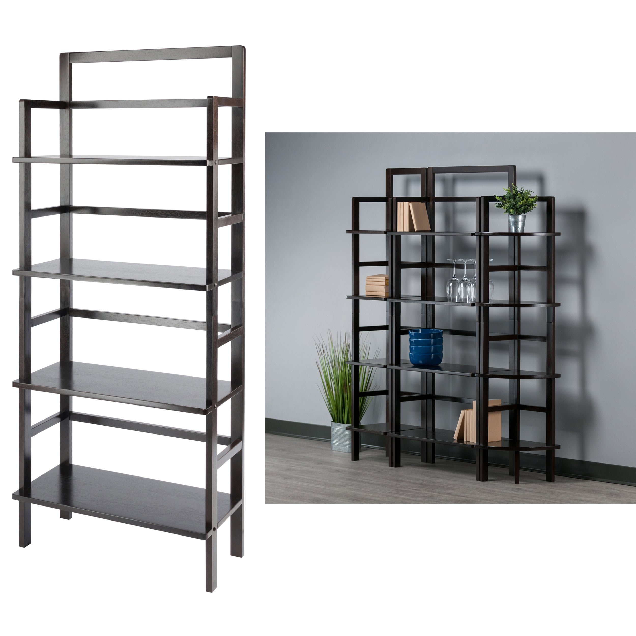 Aiden 4-Tier Baker's Rack, Coffee