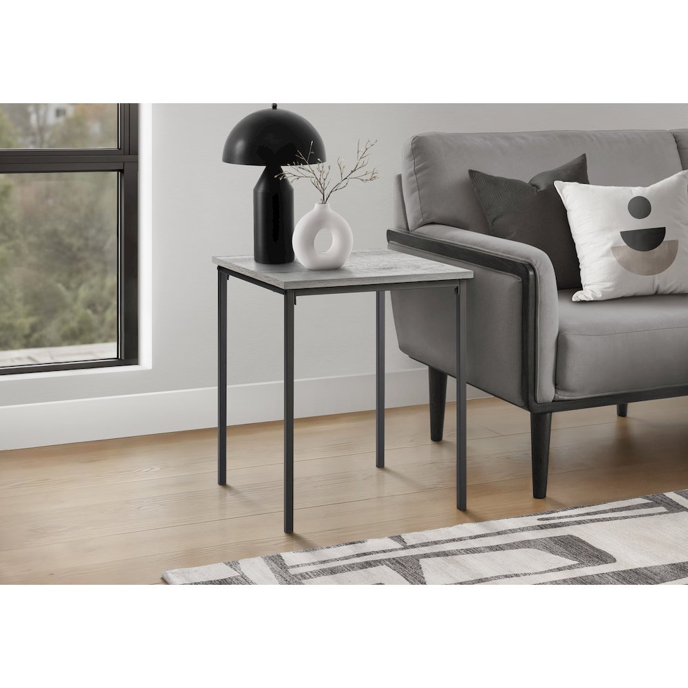 Vallea - Accent Table 22" H Side Table End Small Nightstand Square