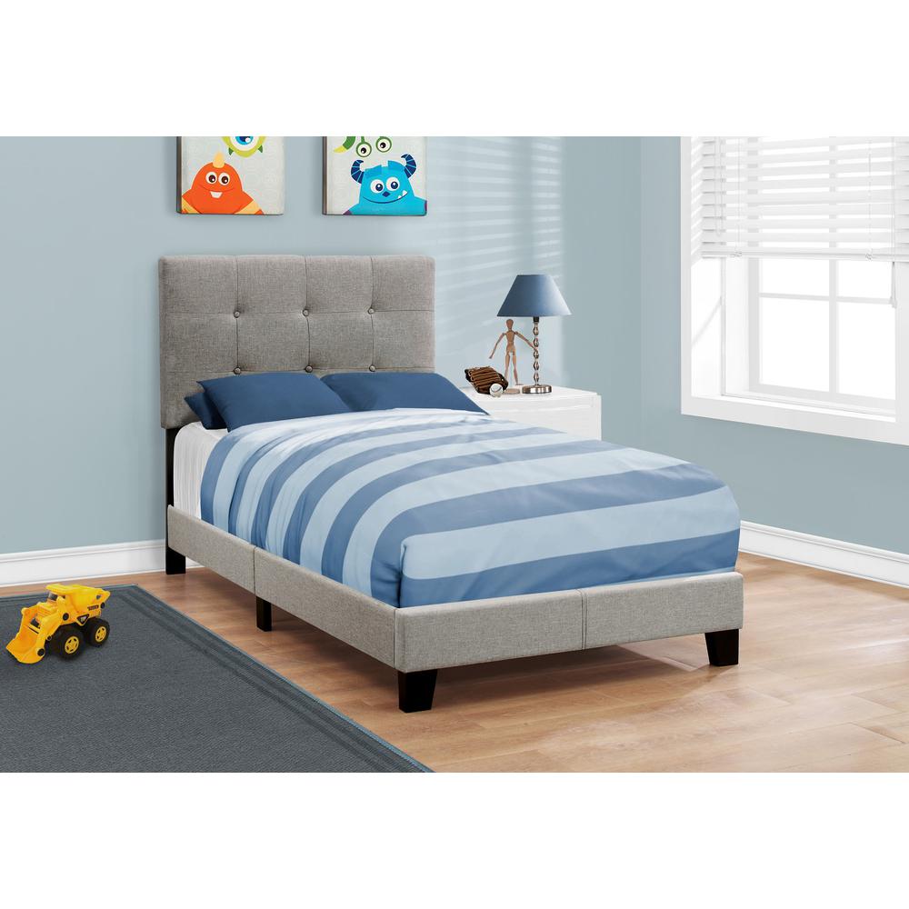 Juvenile Collection Twin Upholstered Bed Frame – Contemporary Youth Bedroom Furniture