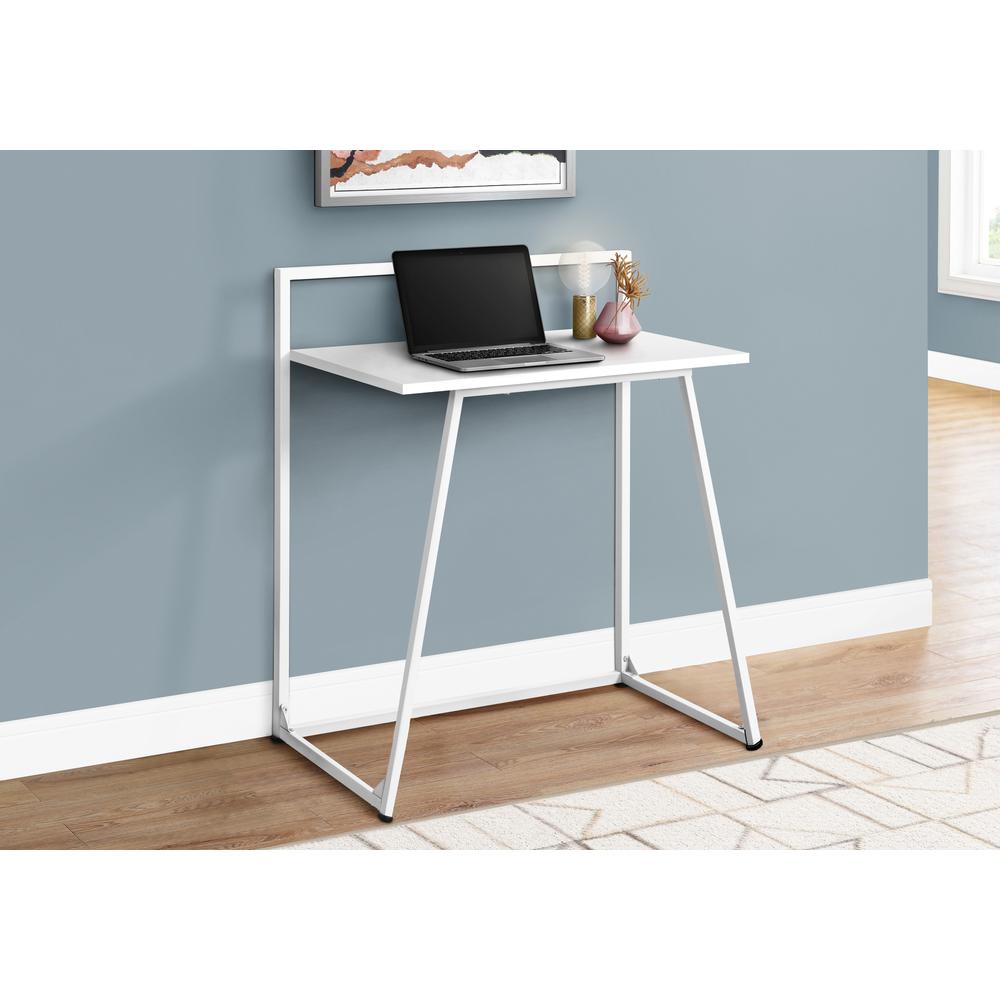 Elira - Computer Desk Home Office Laptop 30"L Work White Laminate White