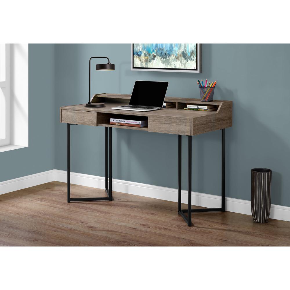 Terrell - Computer Desk Home Office Laptop Storage Drawers 48"L Work Brown