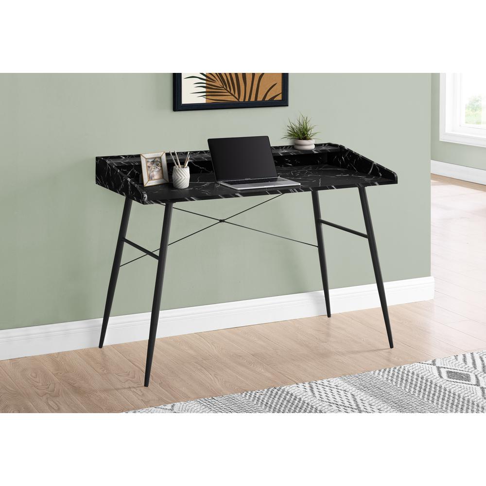 Boone - Computer Desk Home Office Laptop Storage Shelves 48"L Work Black