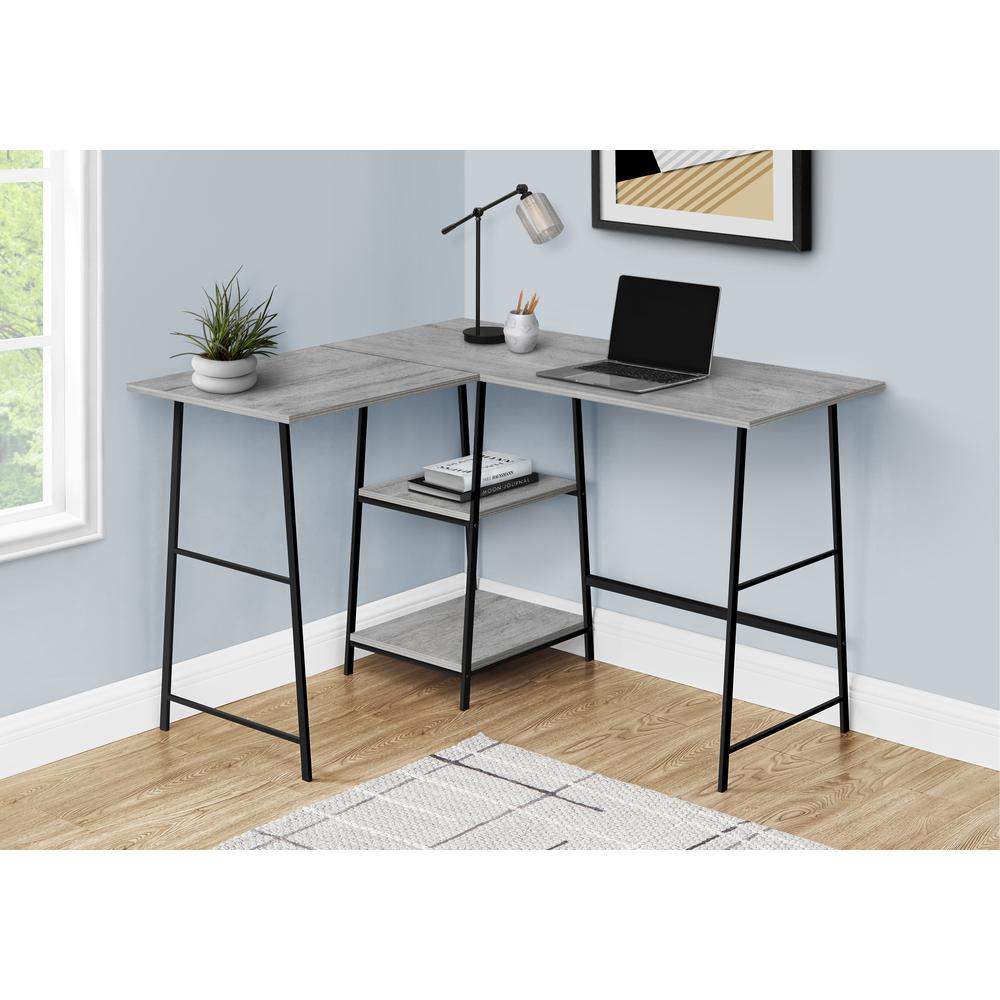 Ryland - Computer Desk Home Office Corner Storage Shelves 48"L L Shape