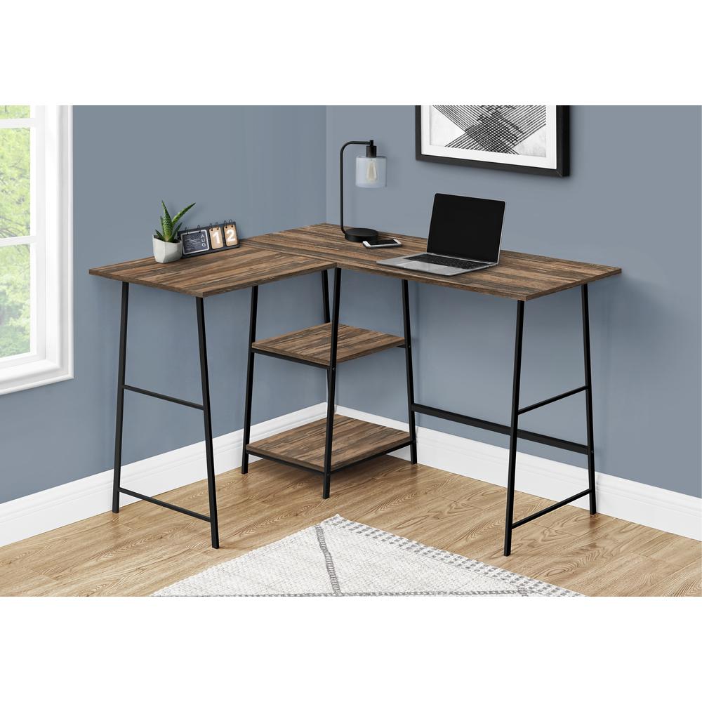 Sherwood - Computer Desk Home Office Corner Storage Shelves 48"L L Shape
