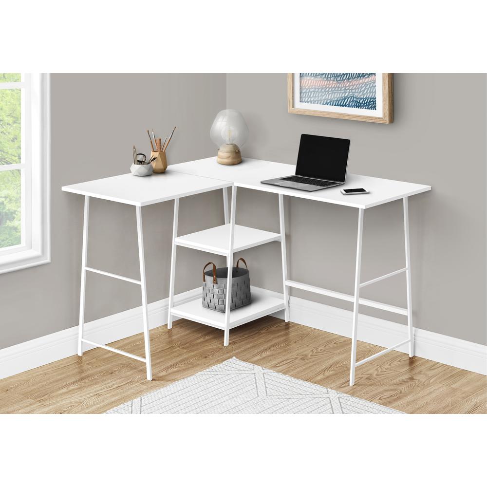 Jamila - Computer Desk Home Office Corner Storage Shelves 48"L L Shape