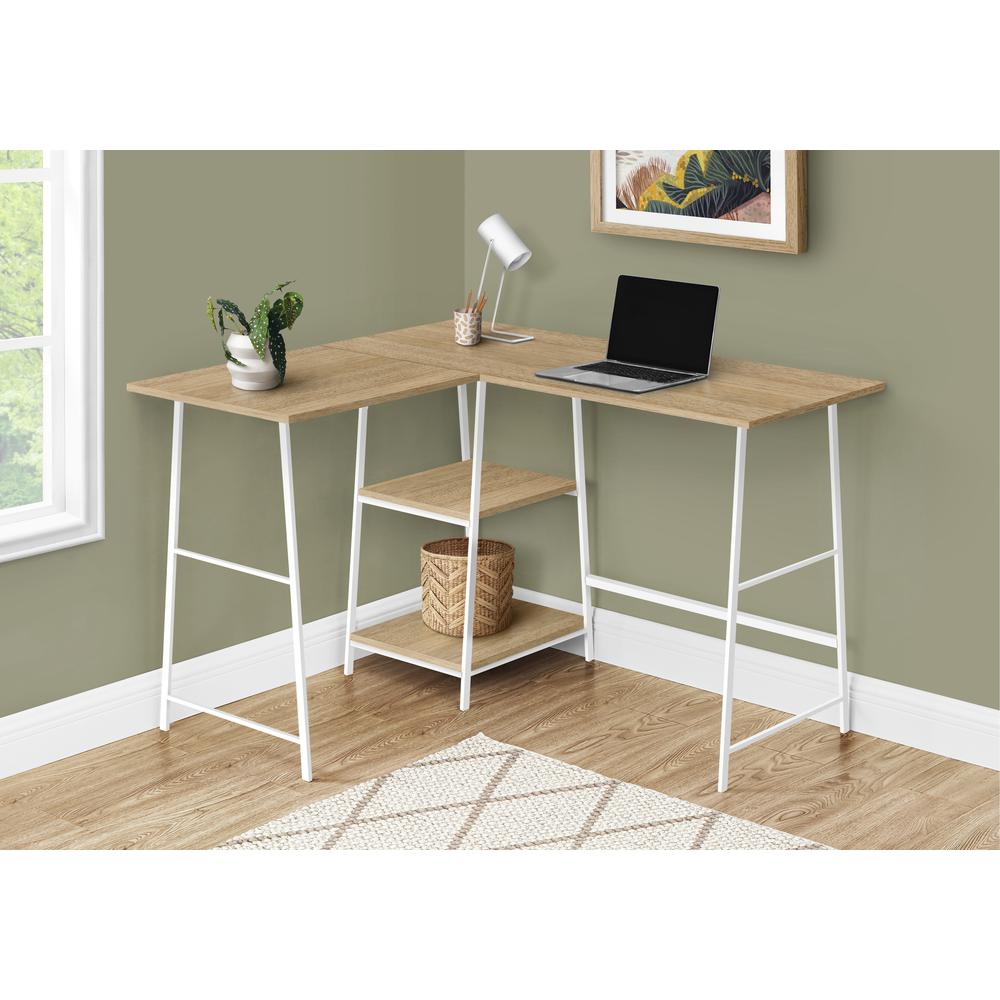 Laraine - Computer Desk Home Office Corner Storage Shelves 48"L L Shape