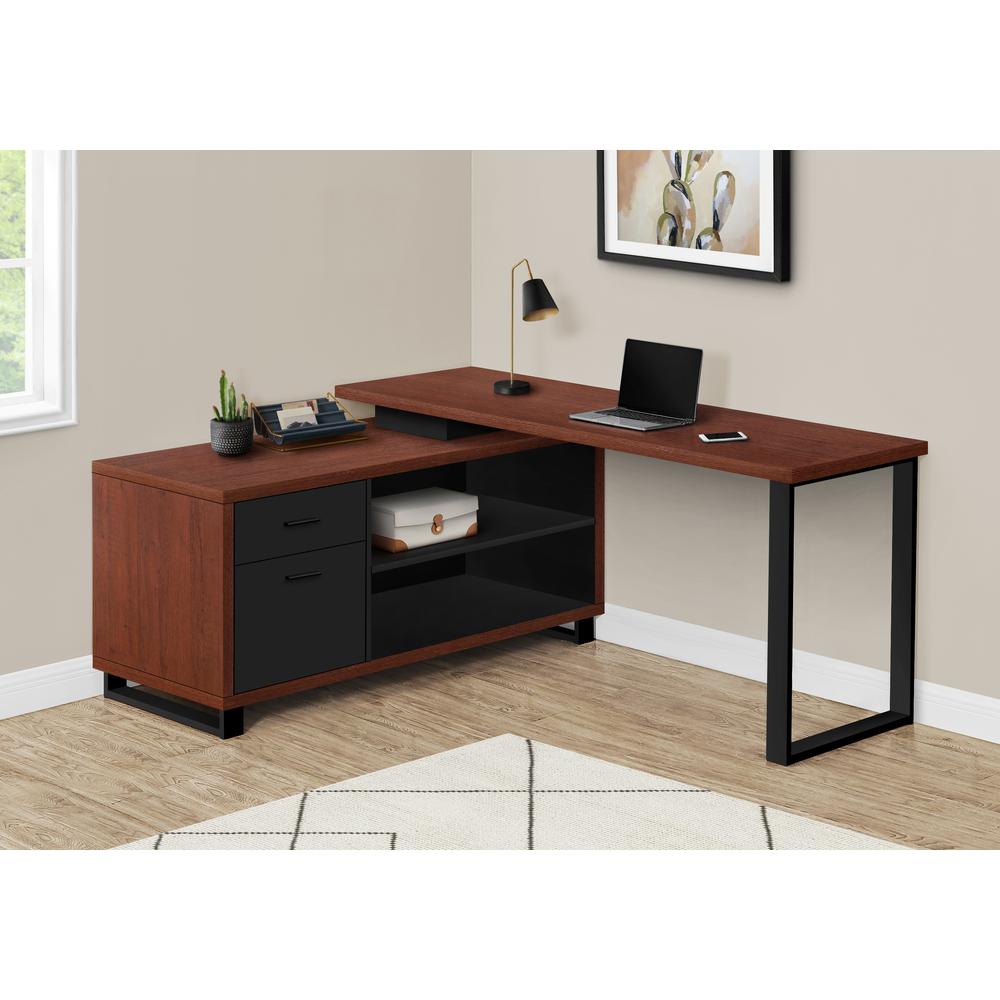 Halian - Computer Desk Home Office Corner Storage Drawers 72"L L Shape