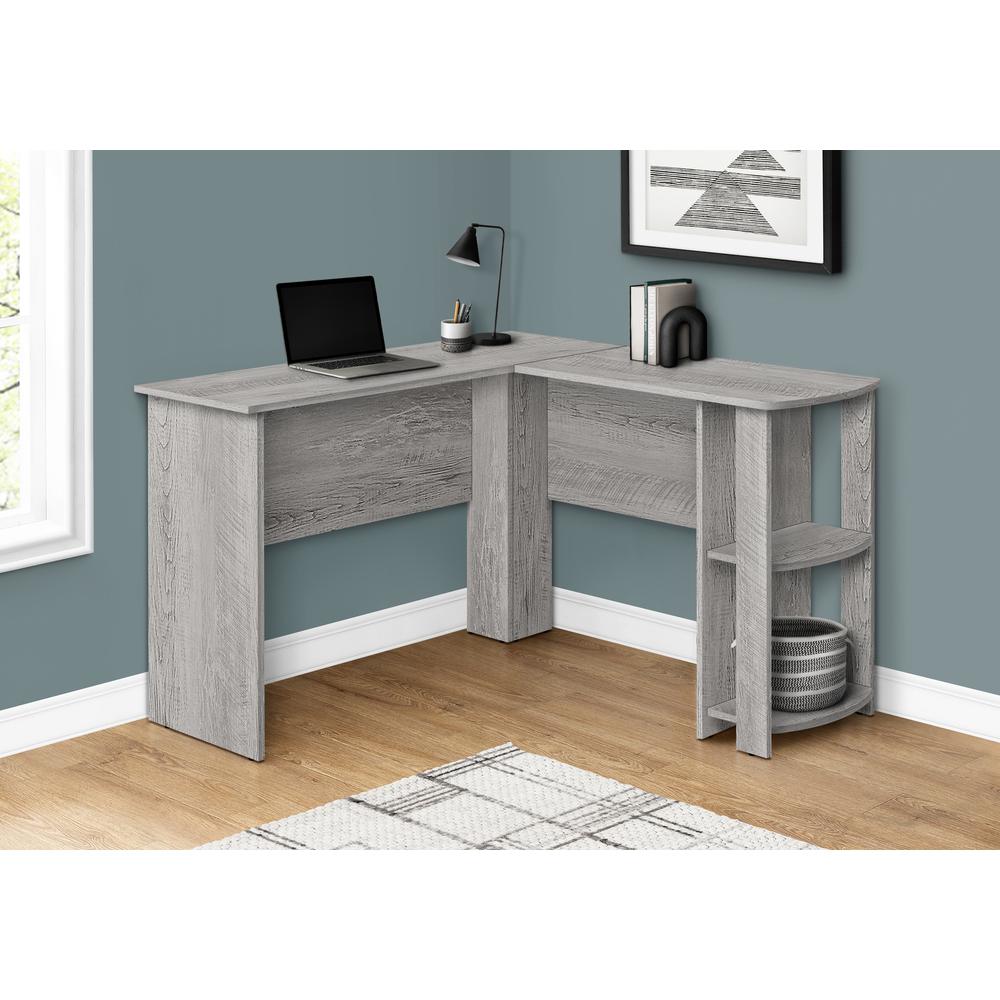 Brandon - Computer Desk Home Office Corner Storage Shelves 48"L L Shape