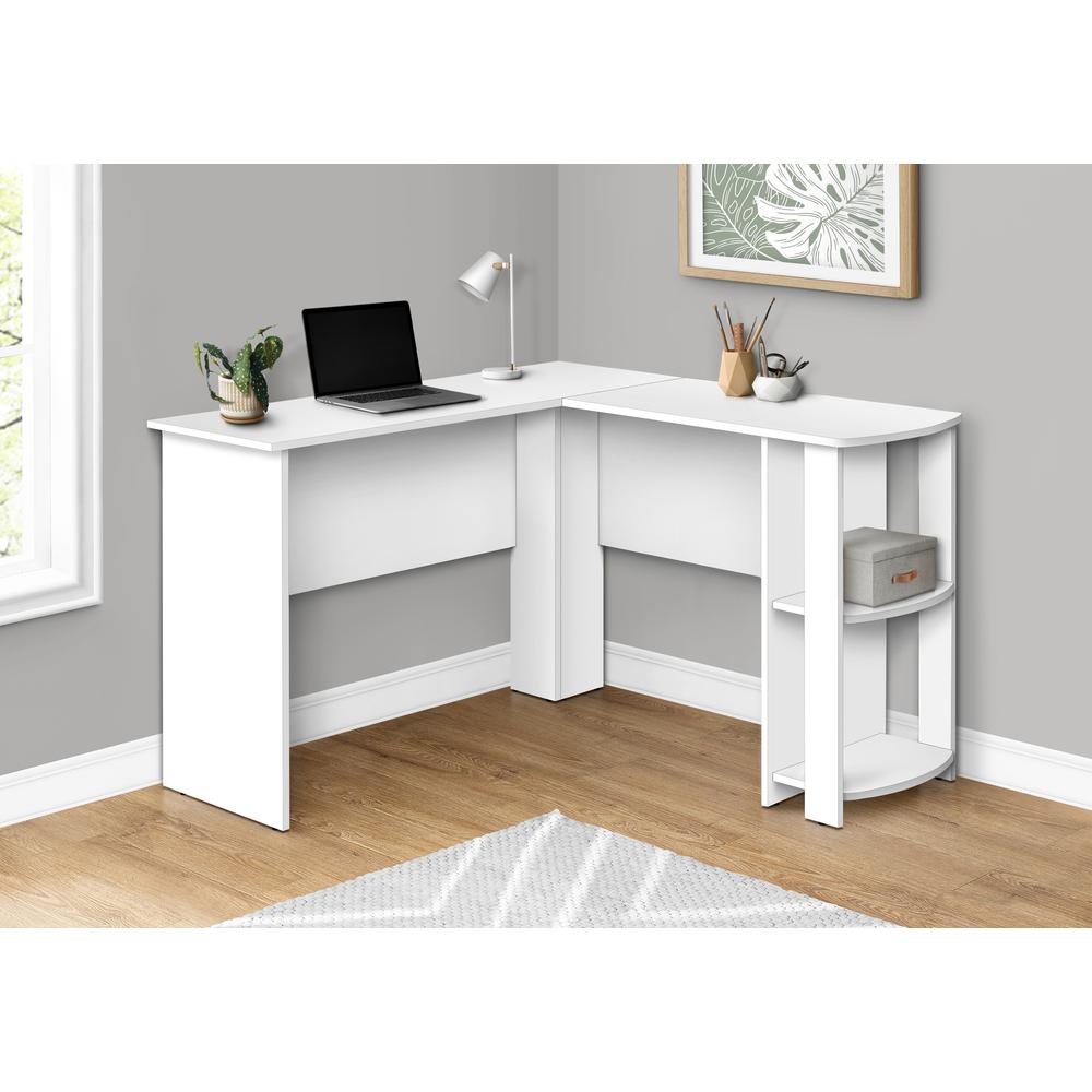 Damani - Computer Desk Home Office Corner Storage Shelves 48"L L Shape