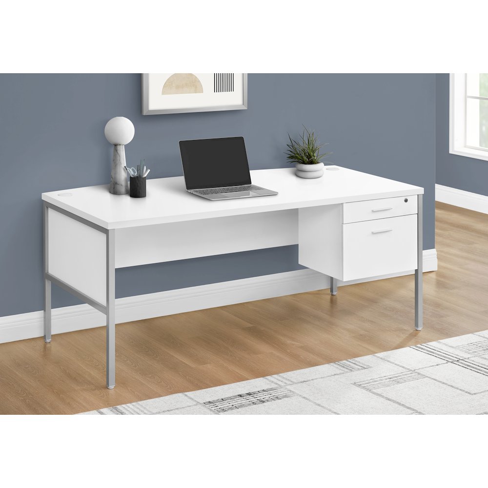 Nadira - Computer Desk 72"L Home Office Work Laptop Commercial Grade File