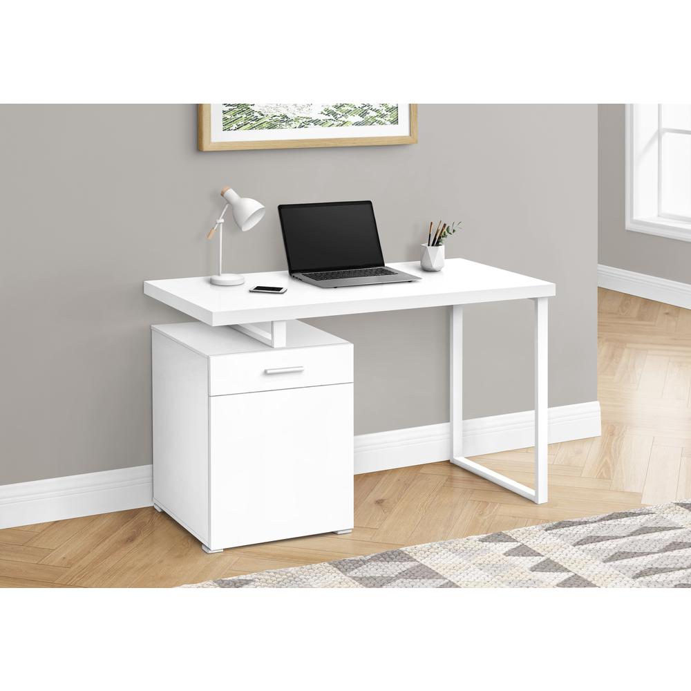 Jayliah - Computer Desk Home Office Laptop Left Right Set-up Storage Drawers