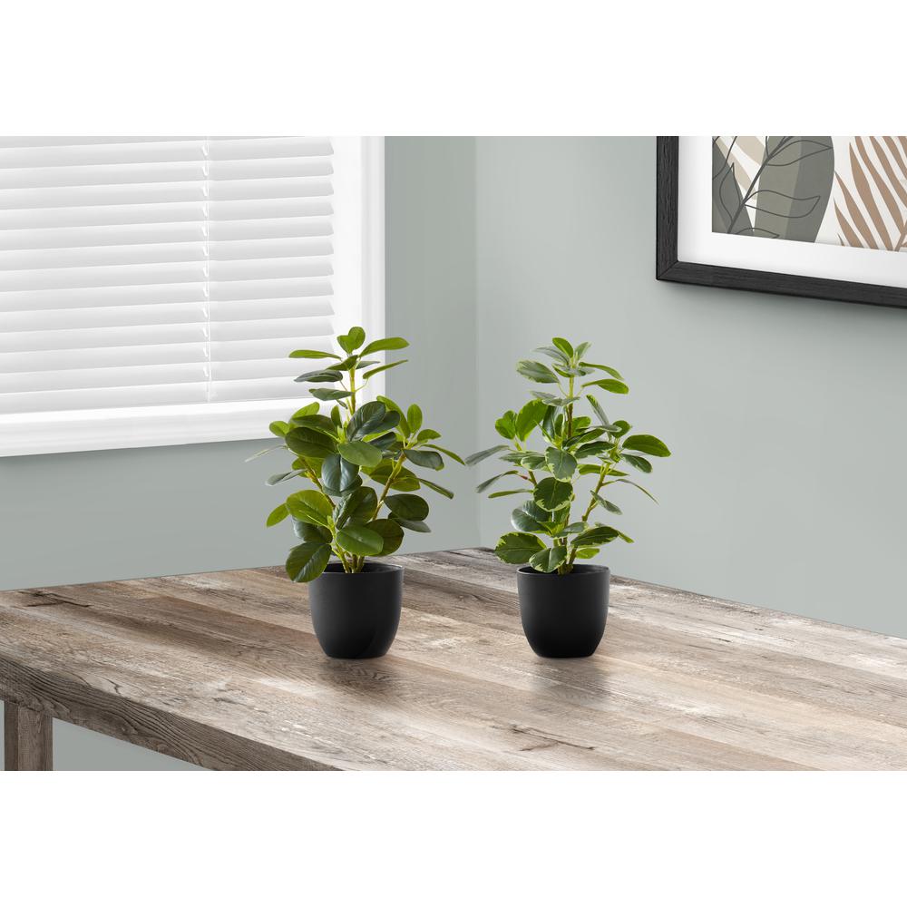 Cherelle - Artificial Plant 14" Tall Ficus Indoor Faux Fake Table Greenery