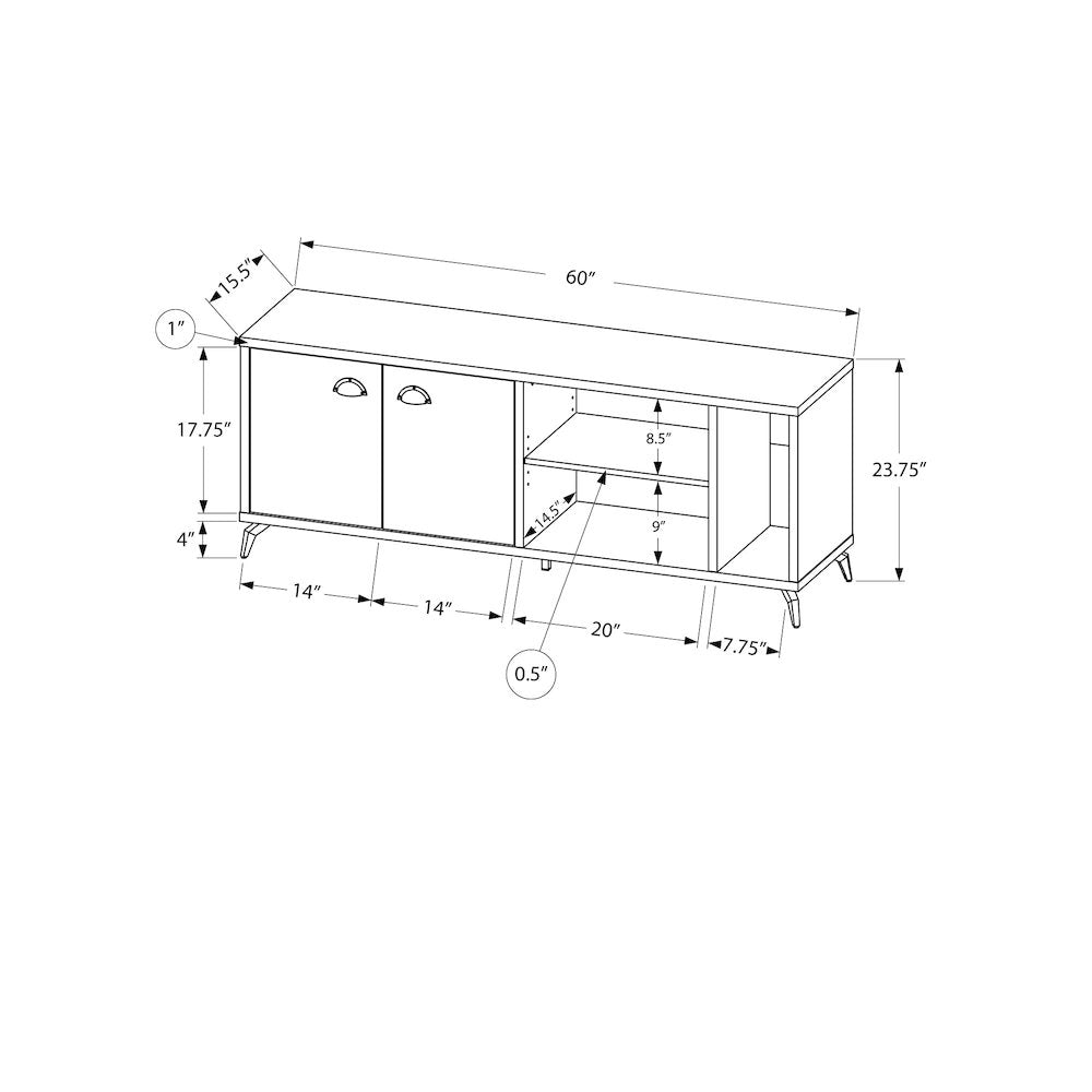 Agni - Tv Stand 60 Inch Console Media Entertainment Center Storage Cabinet